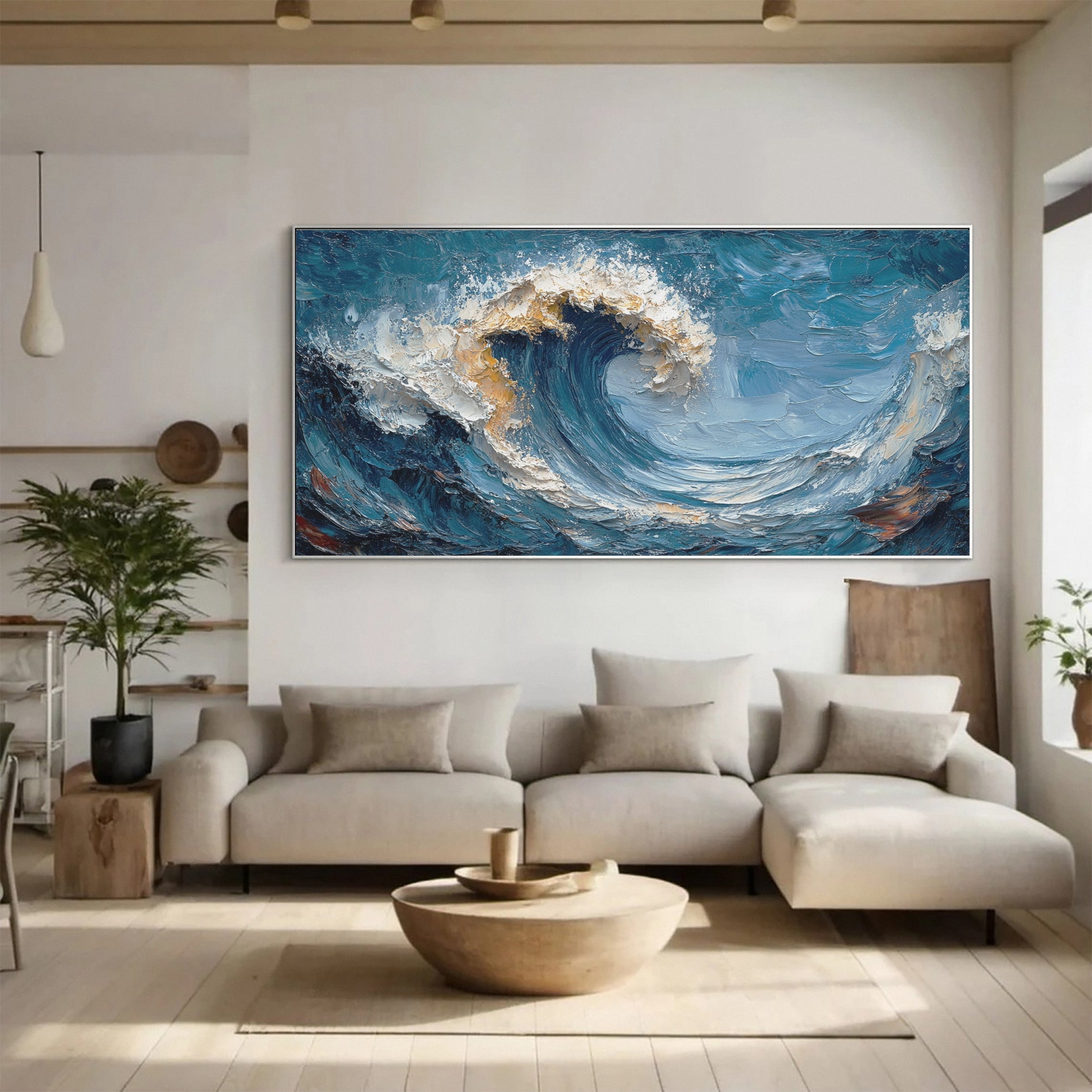 Raging Wave: Bold Ocean Canvas Art