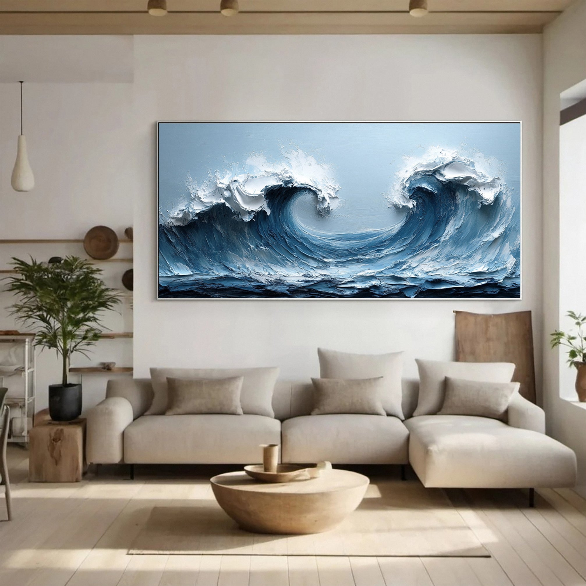 Ocean's Embrace: Twin Wave Masterpiece