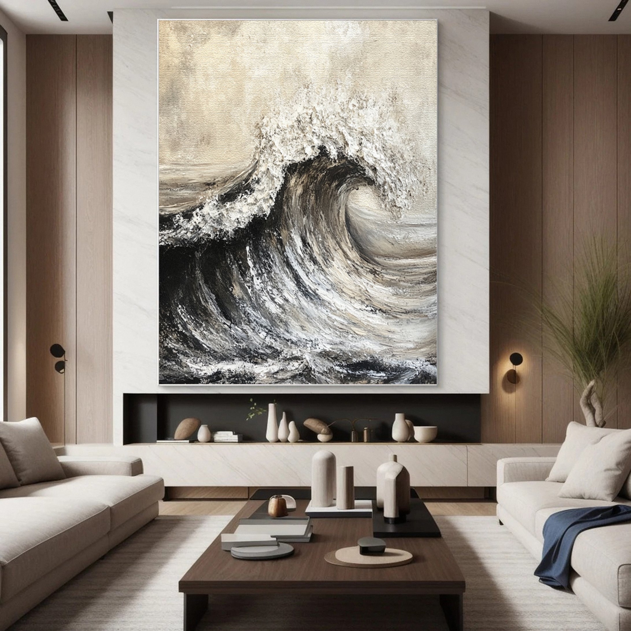 "Eternal Surge" Abstract Wave Art