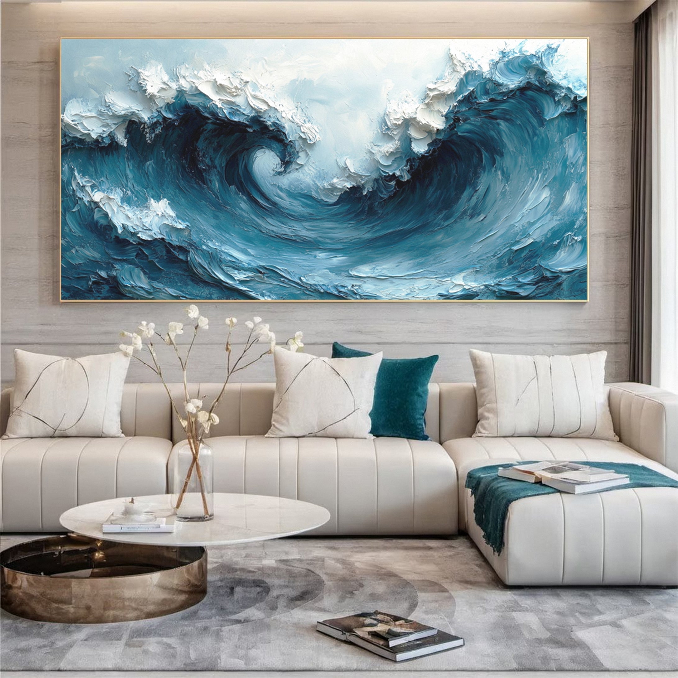 Tidal Symphony: Ocean Wave Art