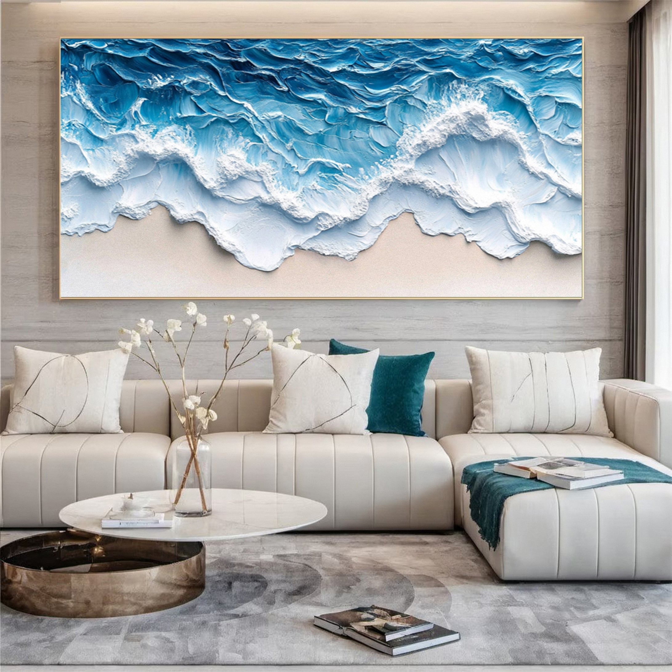 Coastal Elegance: Wave Art Decor