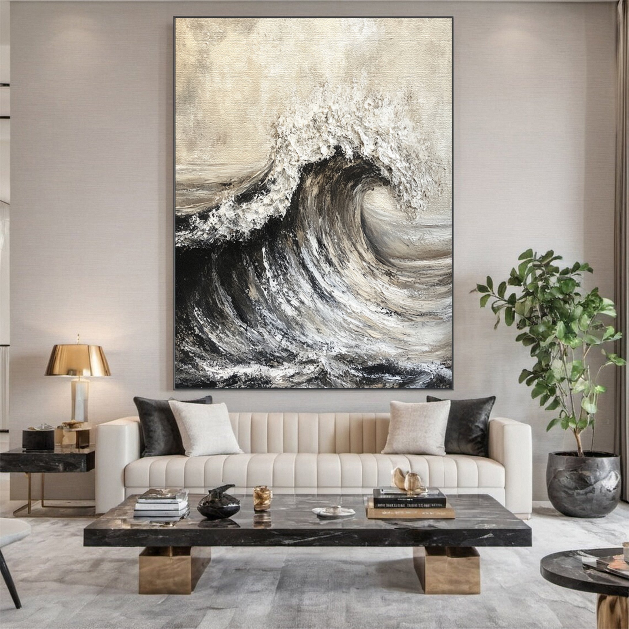 "Eternal Surge" Abstract Wave Art