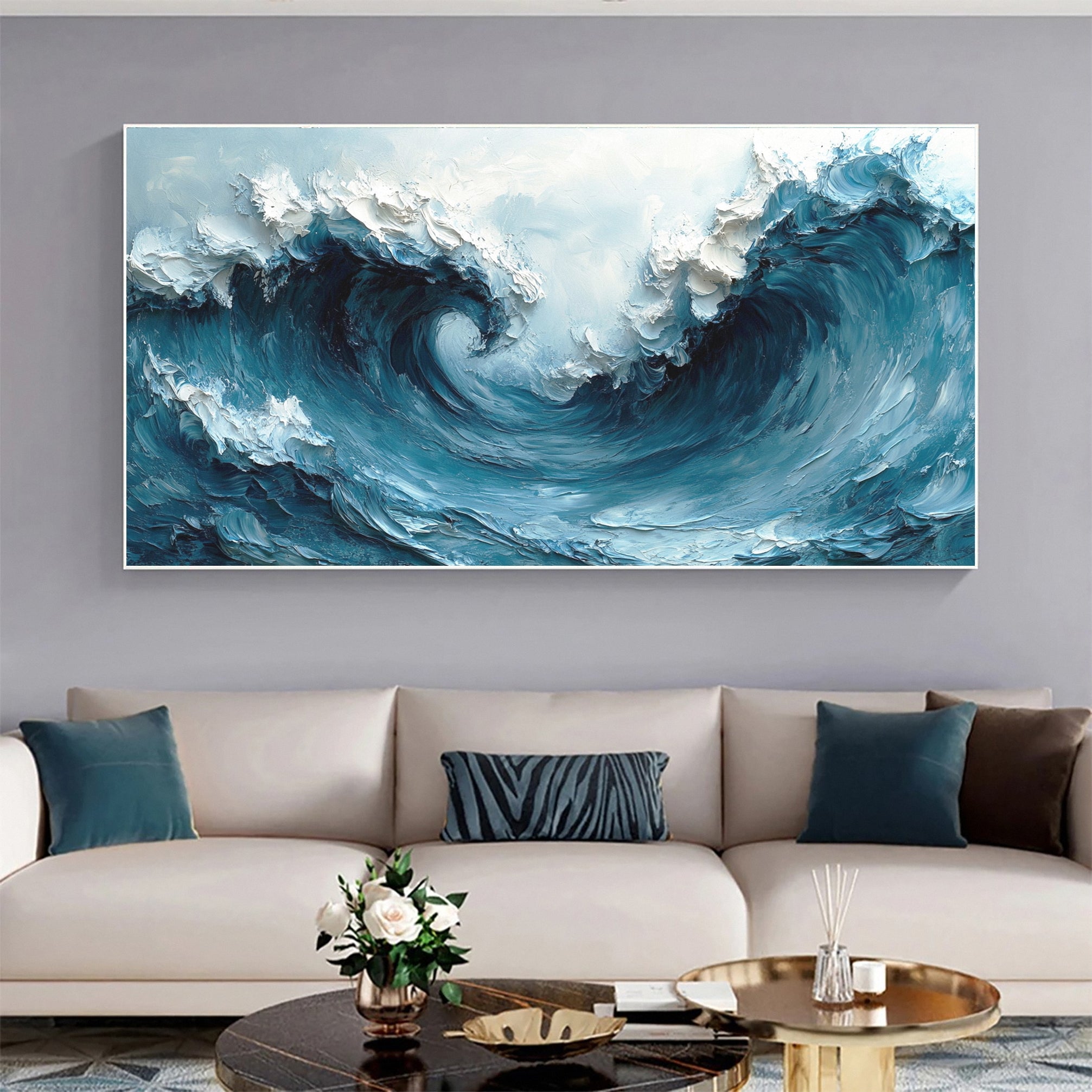 Tidal Symphony: Ocean Wave Art