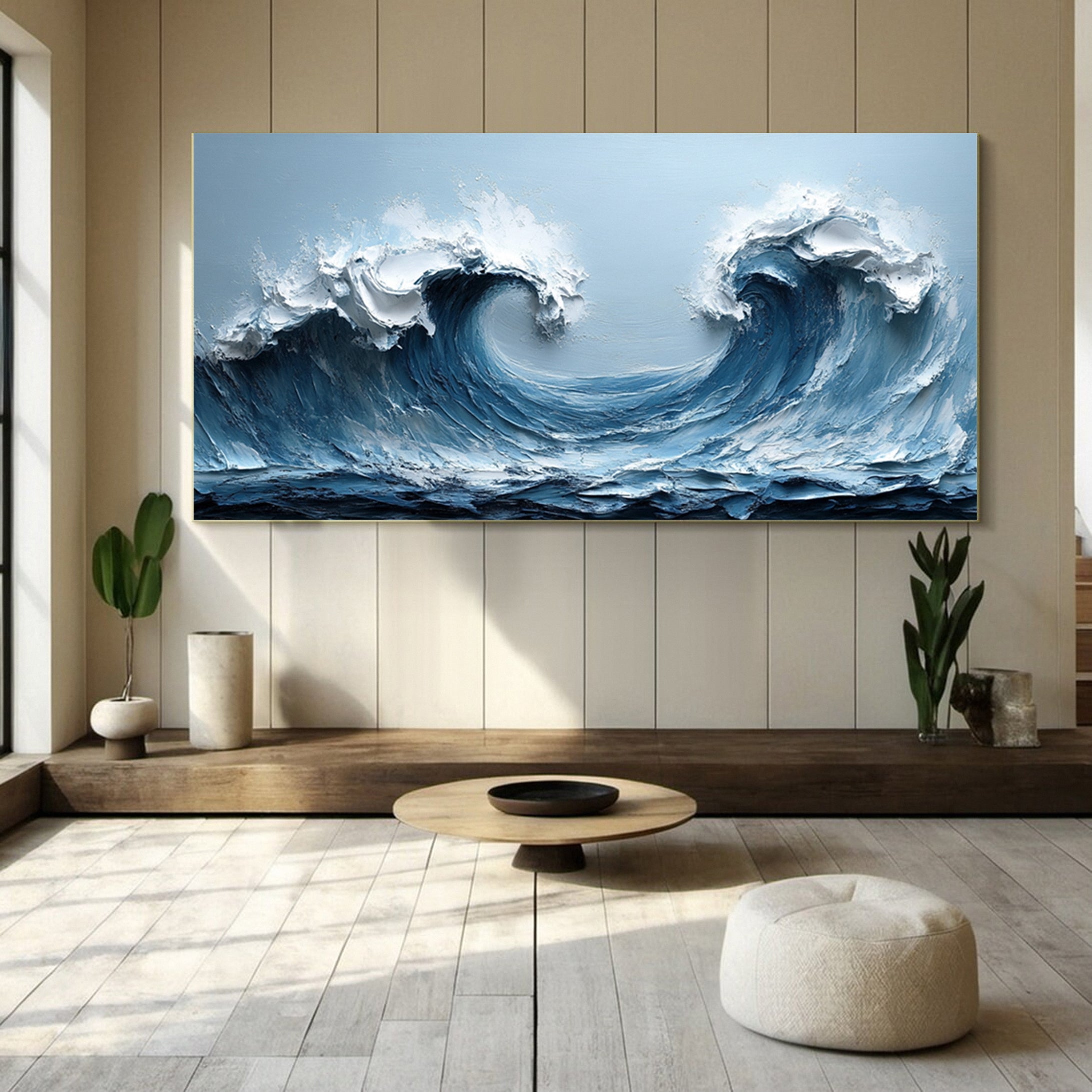 Ocean's Embrace: Twin Wave Masterpiece