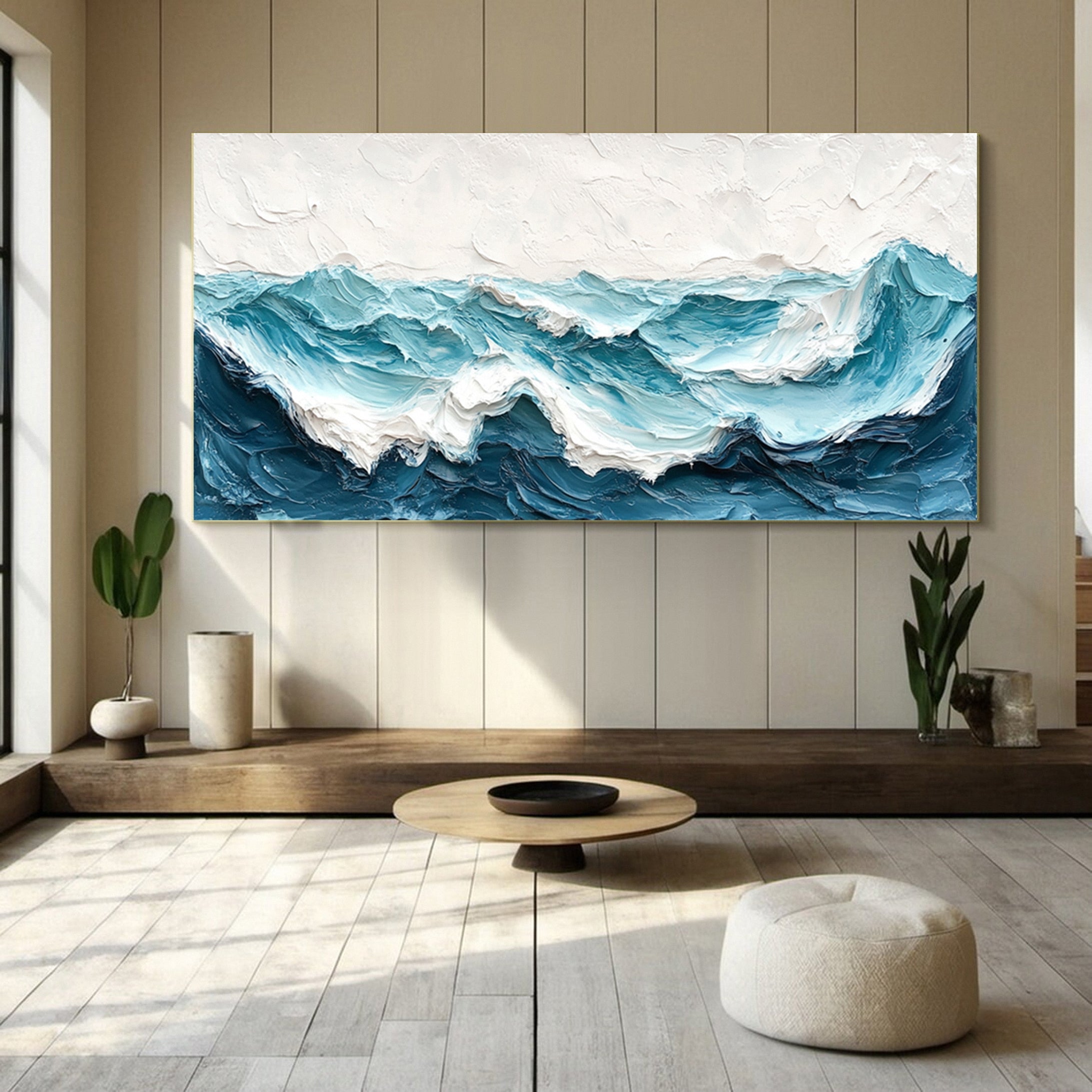 Cerulean Waves: Ocean Wall Art