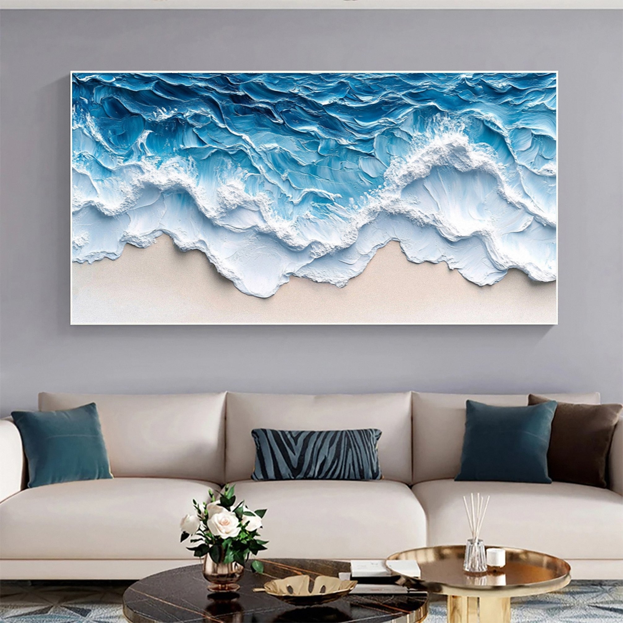 Coastal Elegance: Wave Art Decor