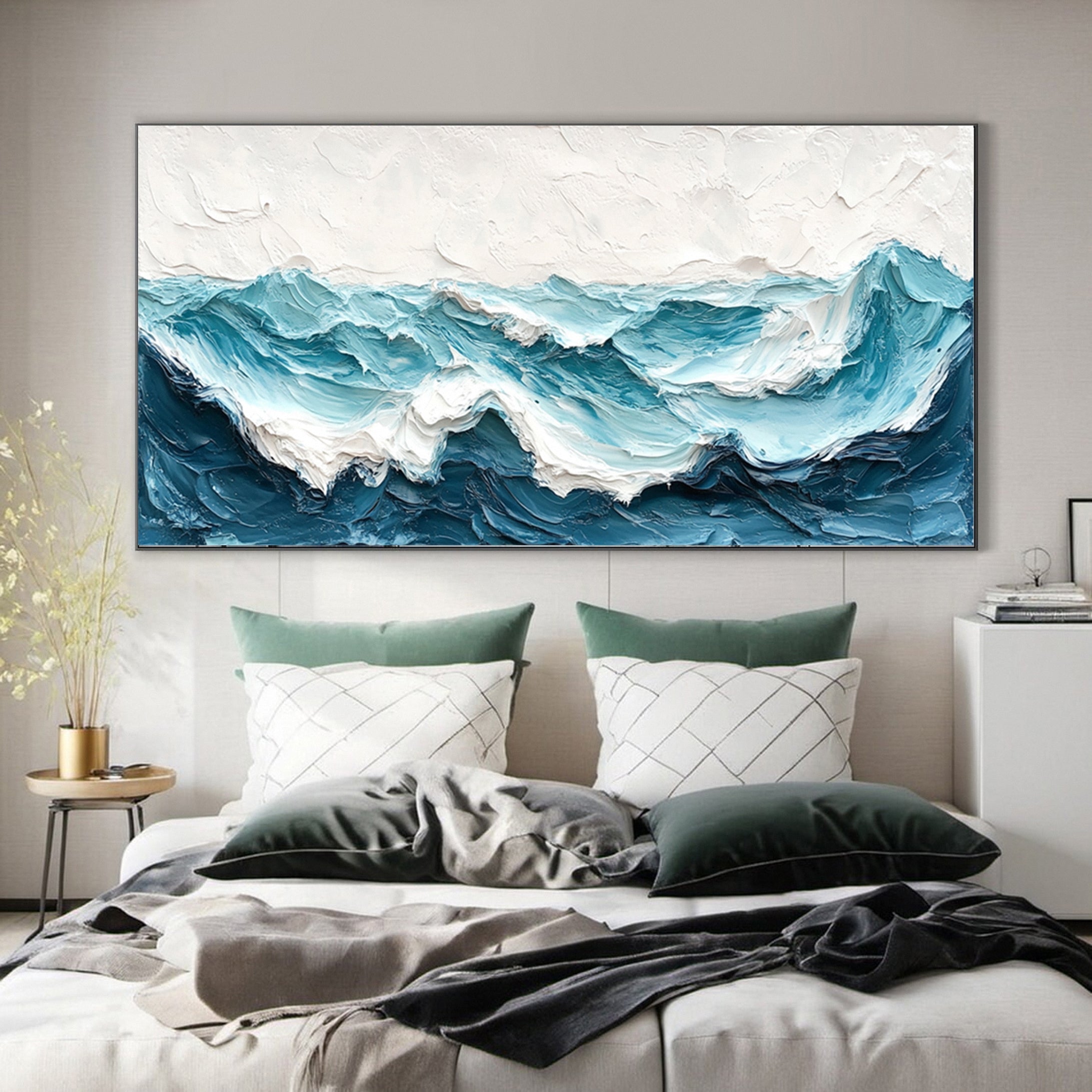 Cerulean Waves: Ocean Wall Art