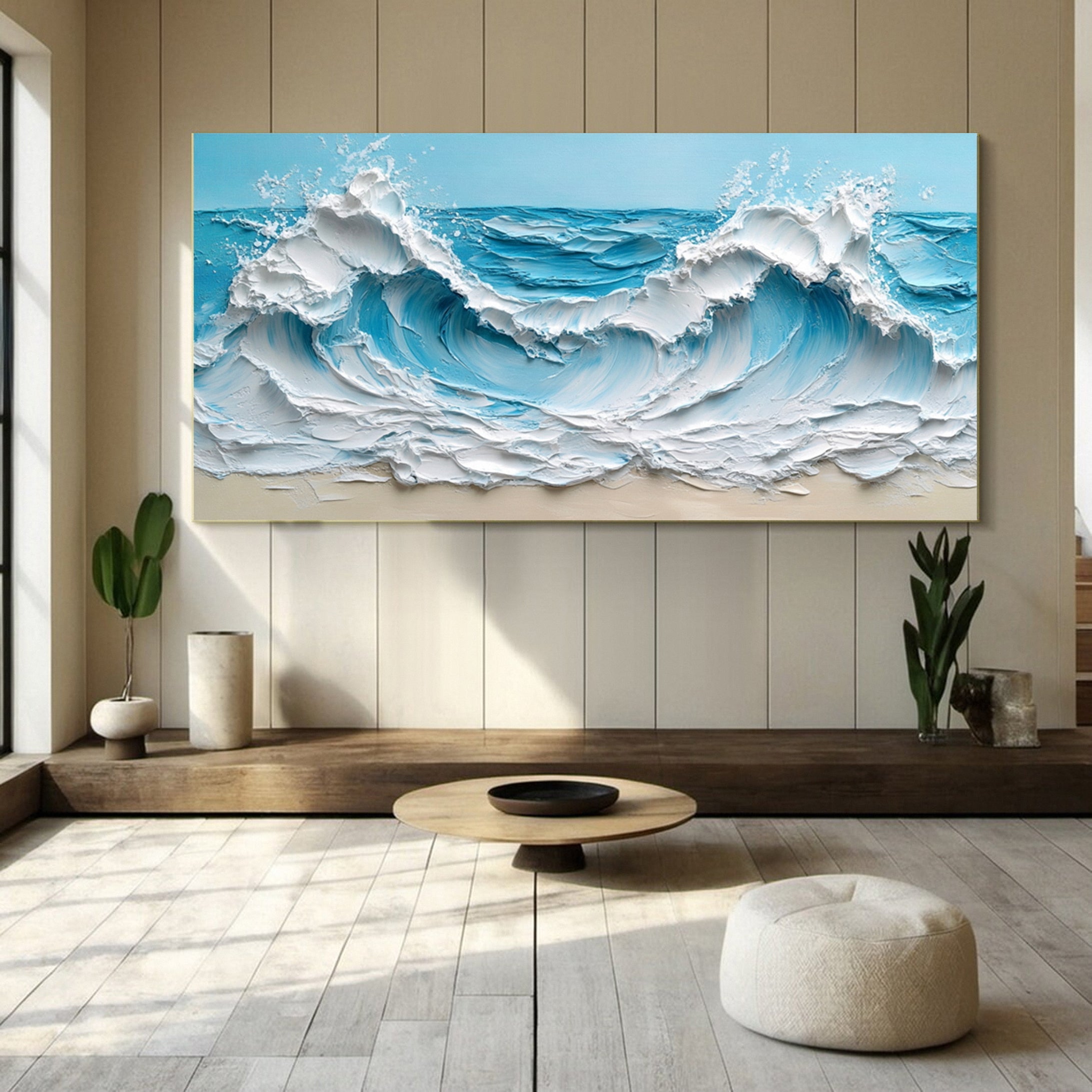 Surf Symphony: Ocean Wave Canvas