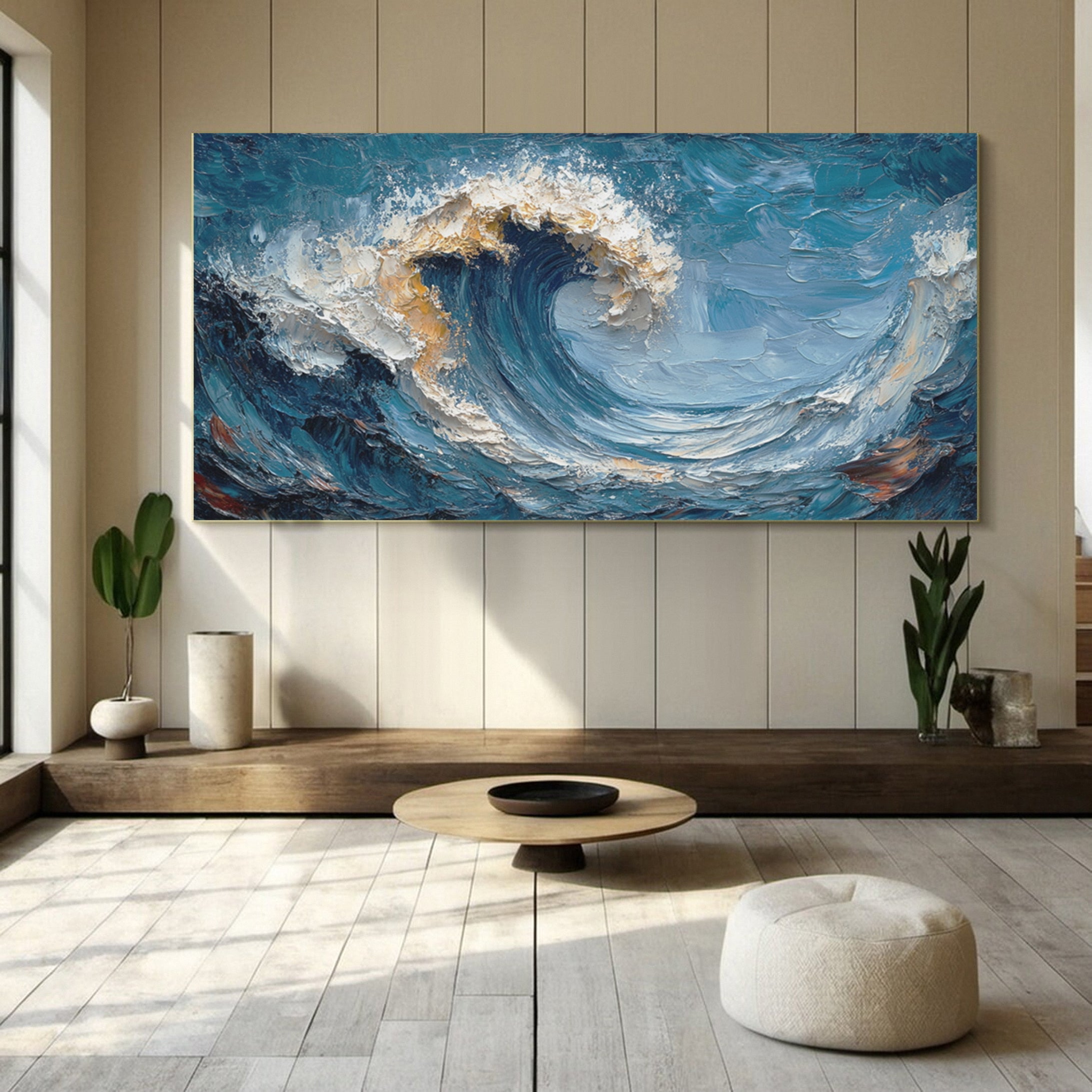 Raging Wave: Bold Ocean Canvas Art