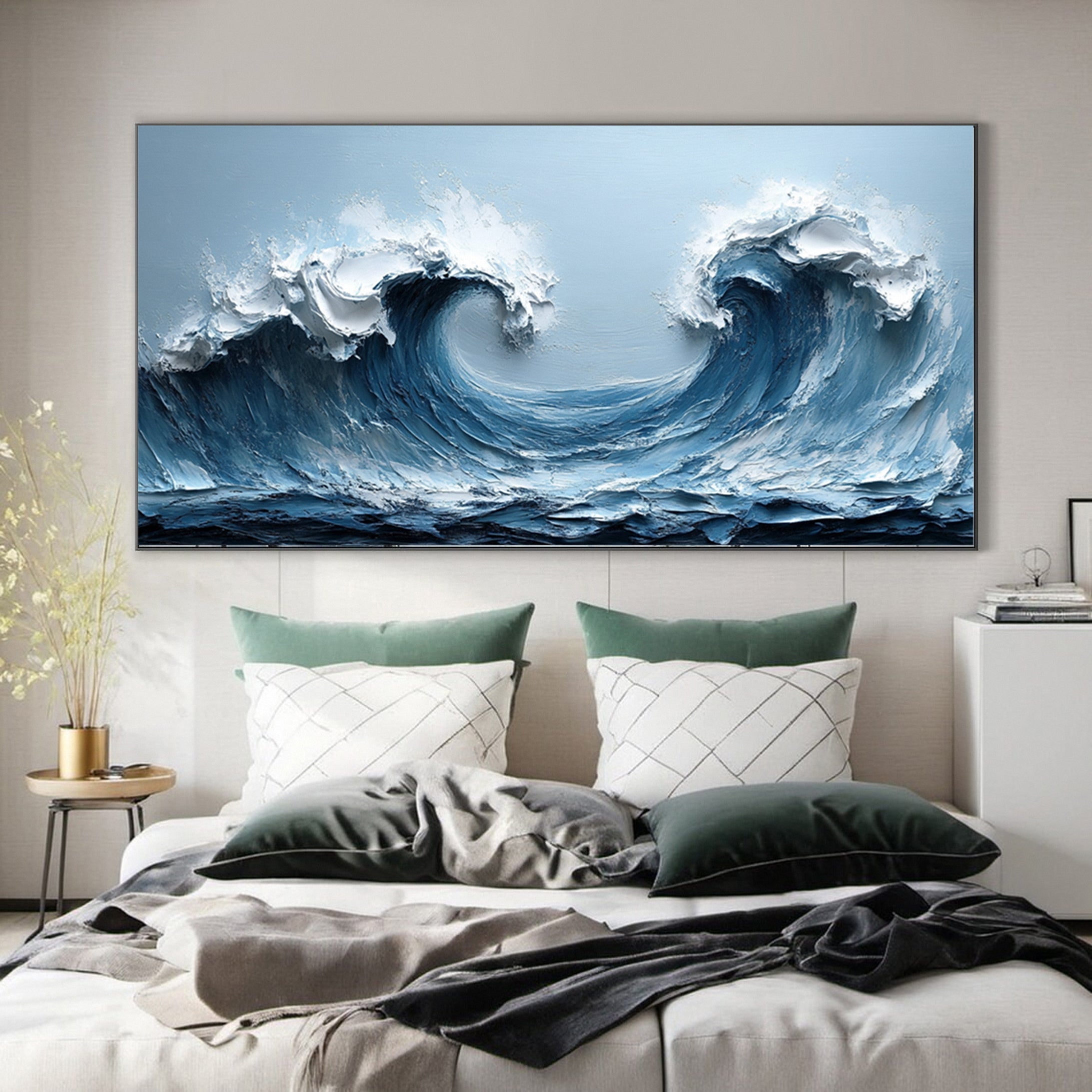 Ocean's Embrace: Twin Wave Masterpiece