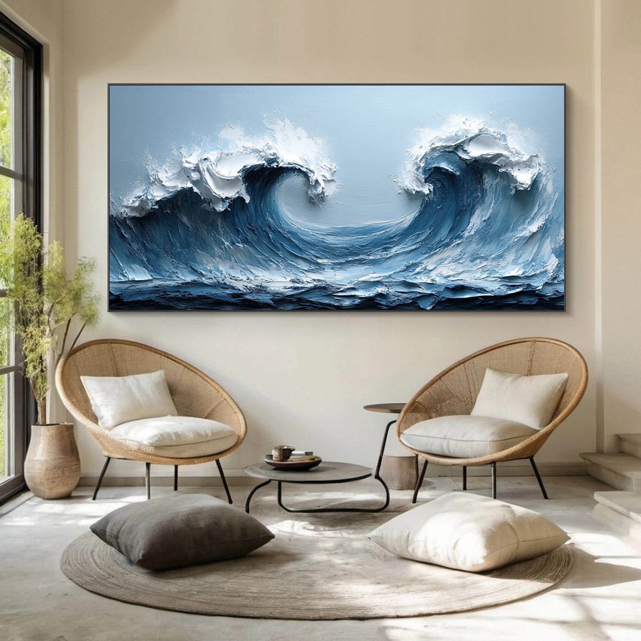 Ocean's Embrace: Twin Wave Masterpiece