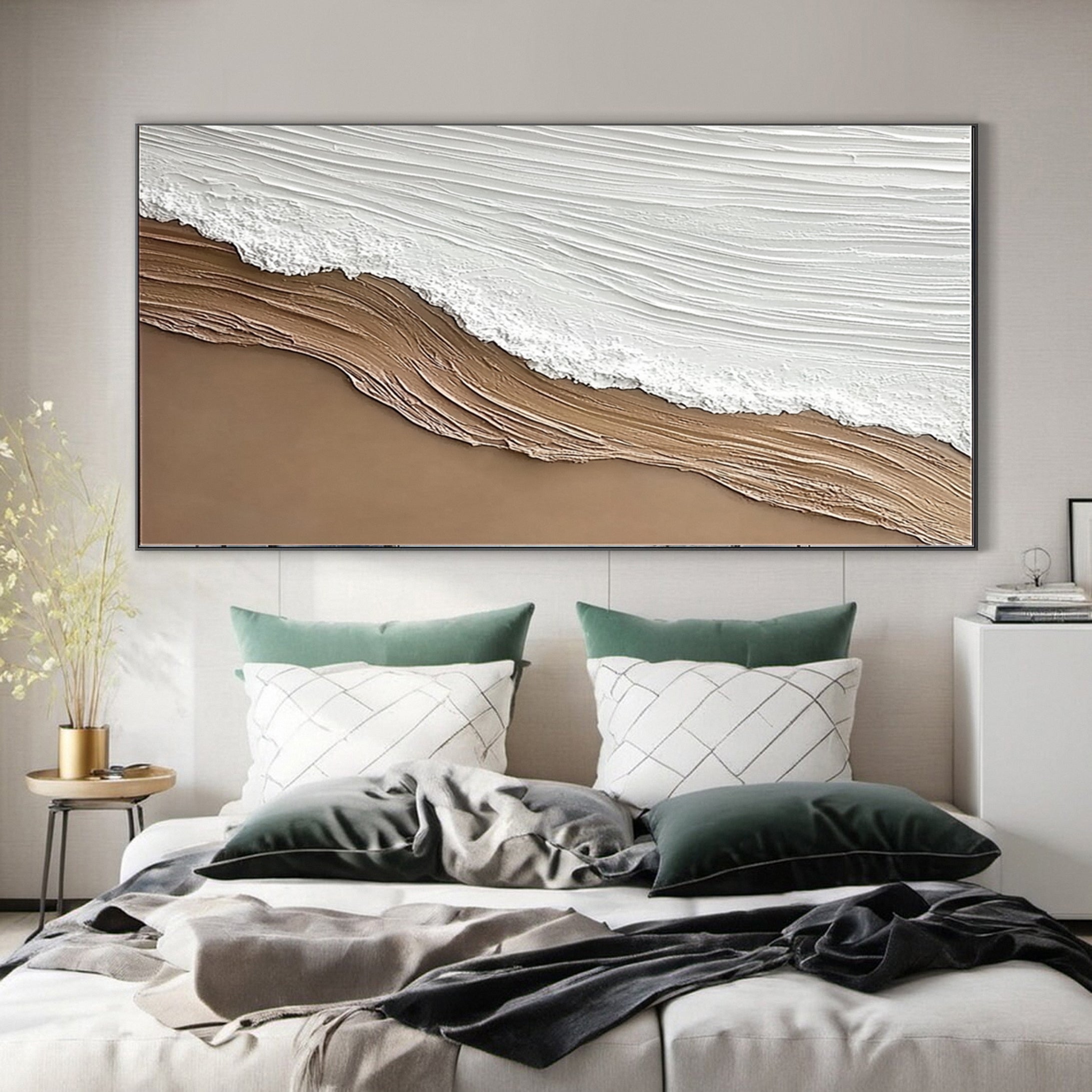 Sand Drift: Abstract Textured Canvas