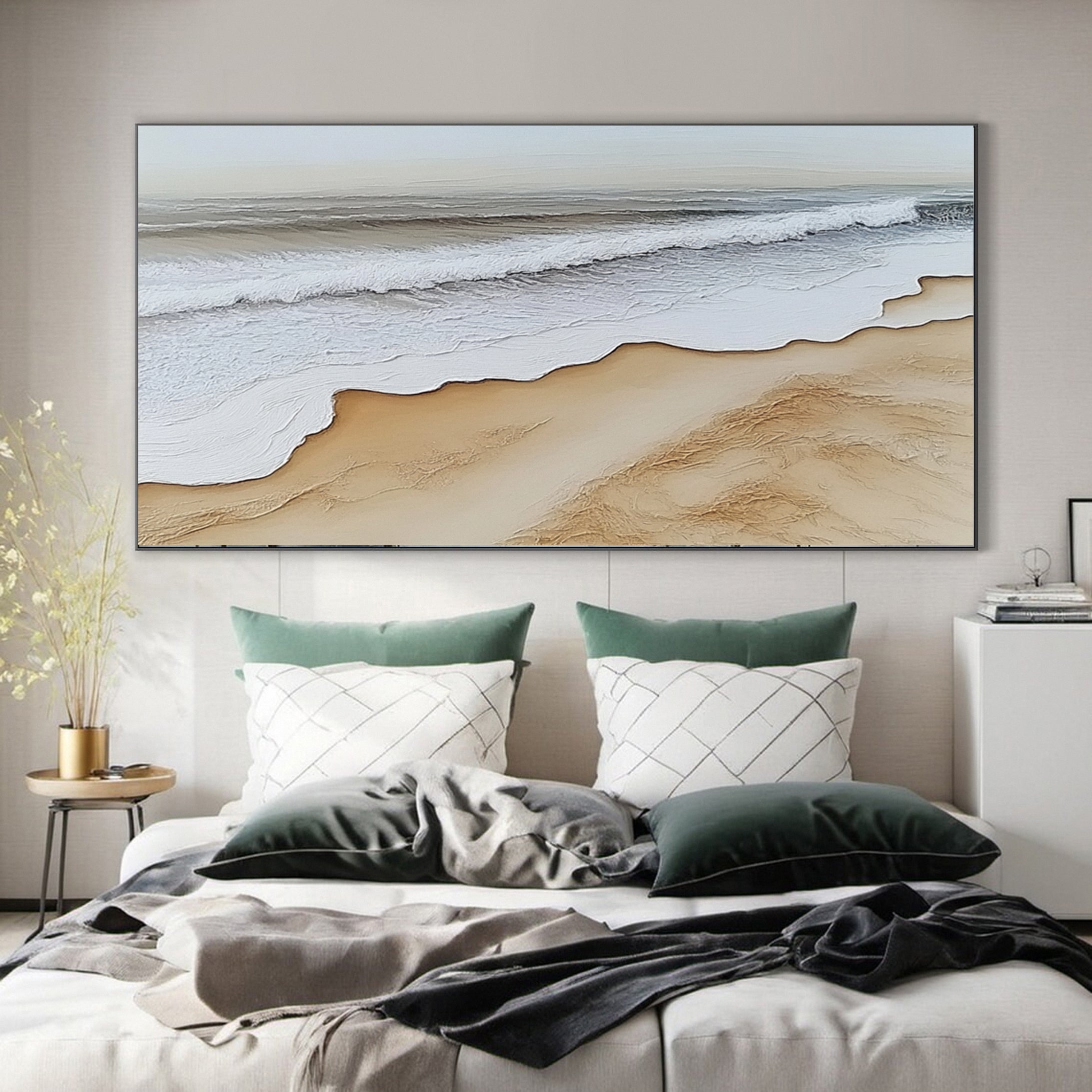 Tranquil Shore: Textured Beach Scene