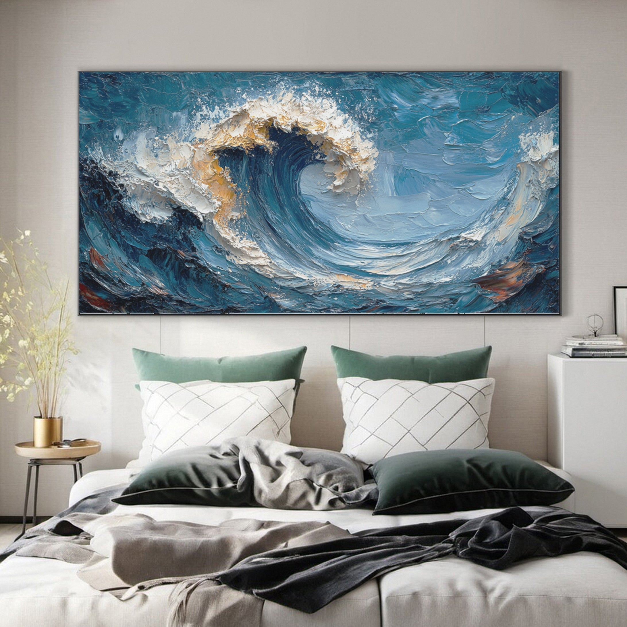 Raging Wave: Bold Ocean Canvas Art