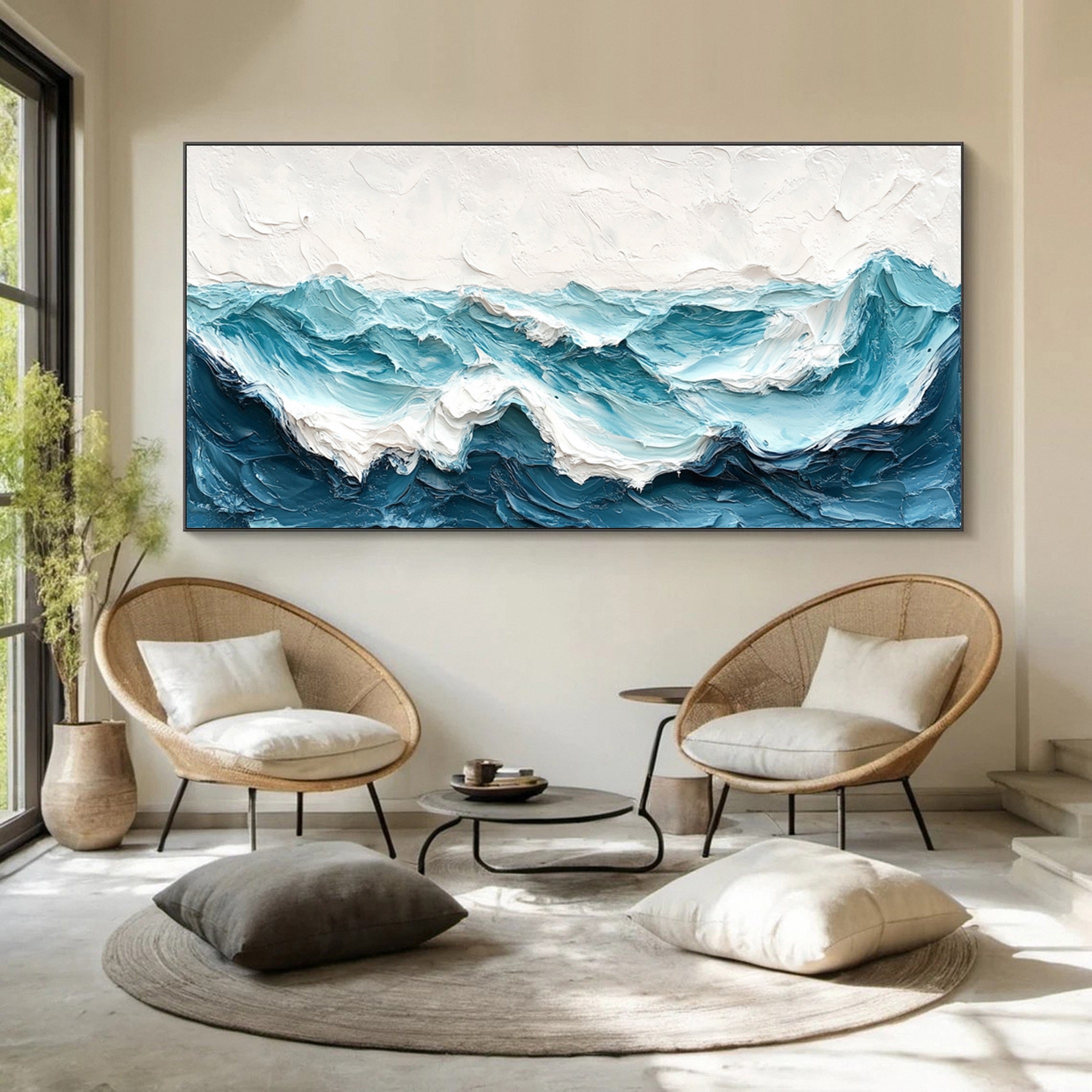 Cerulean Waves: Ocean Wall Art