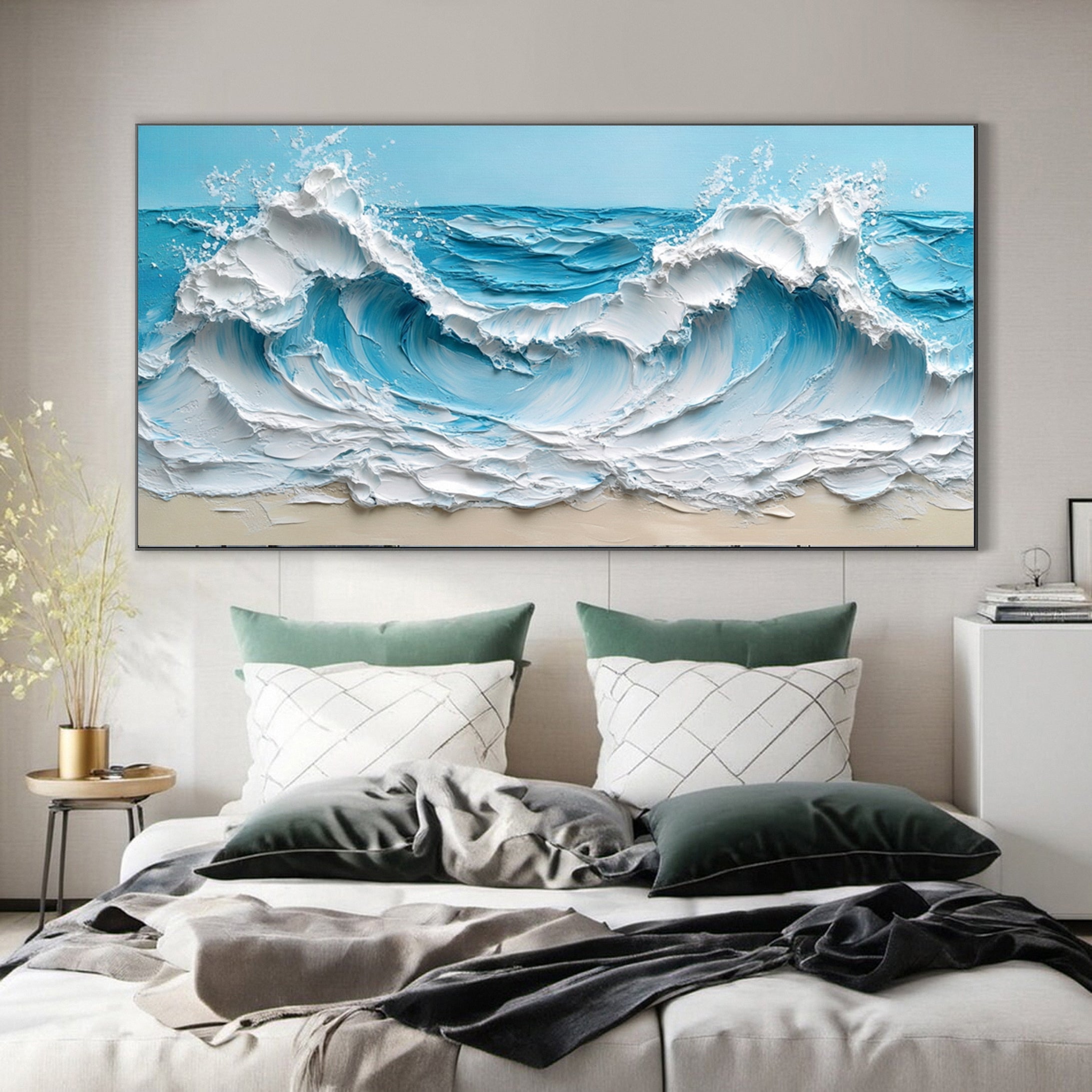 Surf Symphony: Ocean Wave Canvas