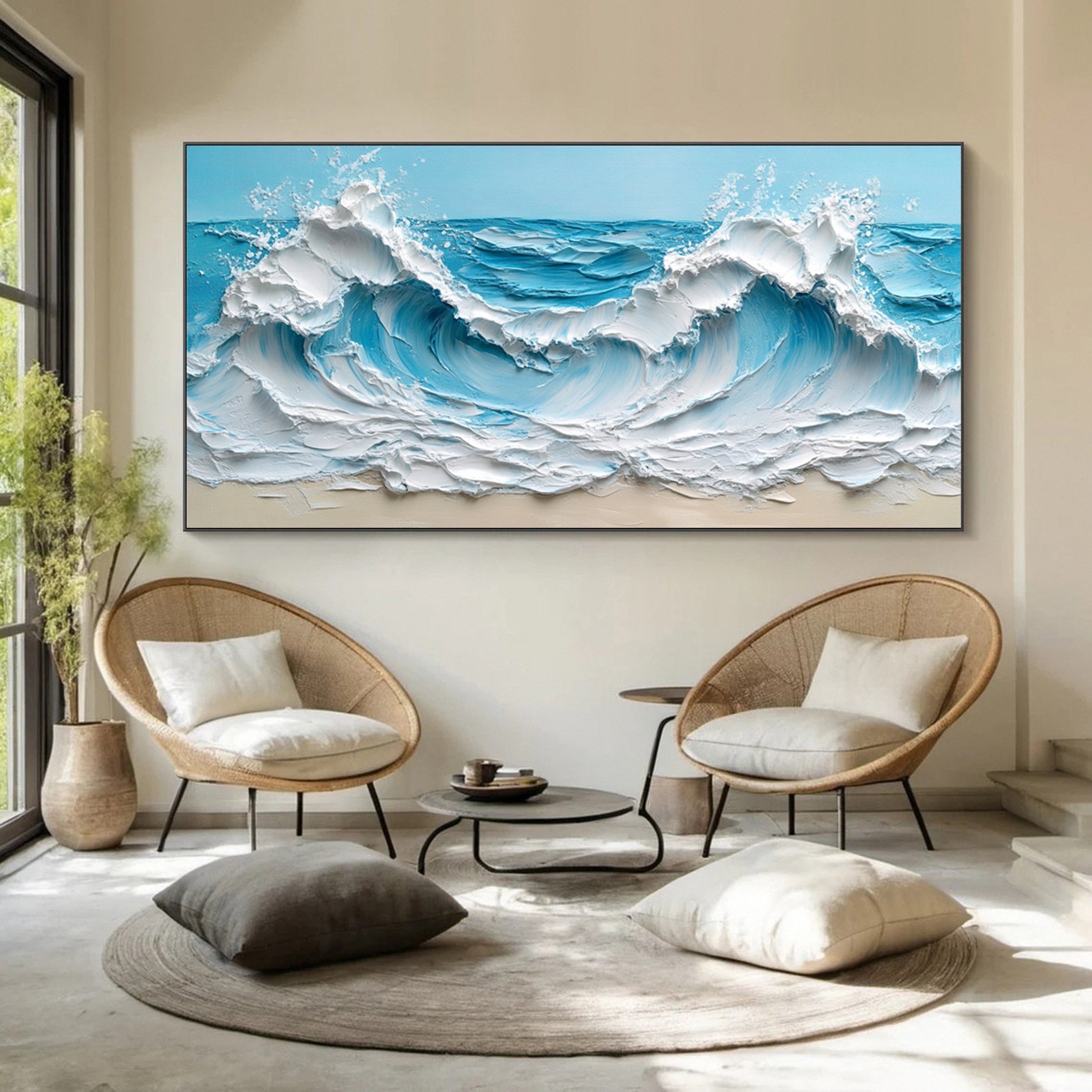 Surf Symphony: Ocean Wave Canvas