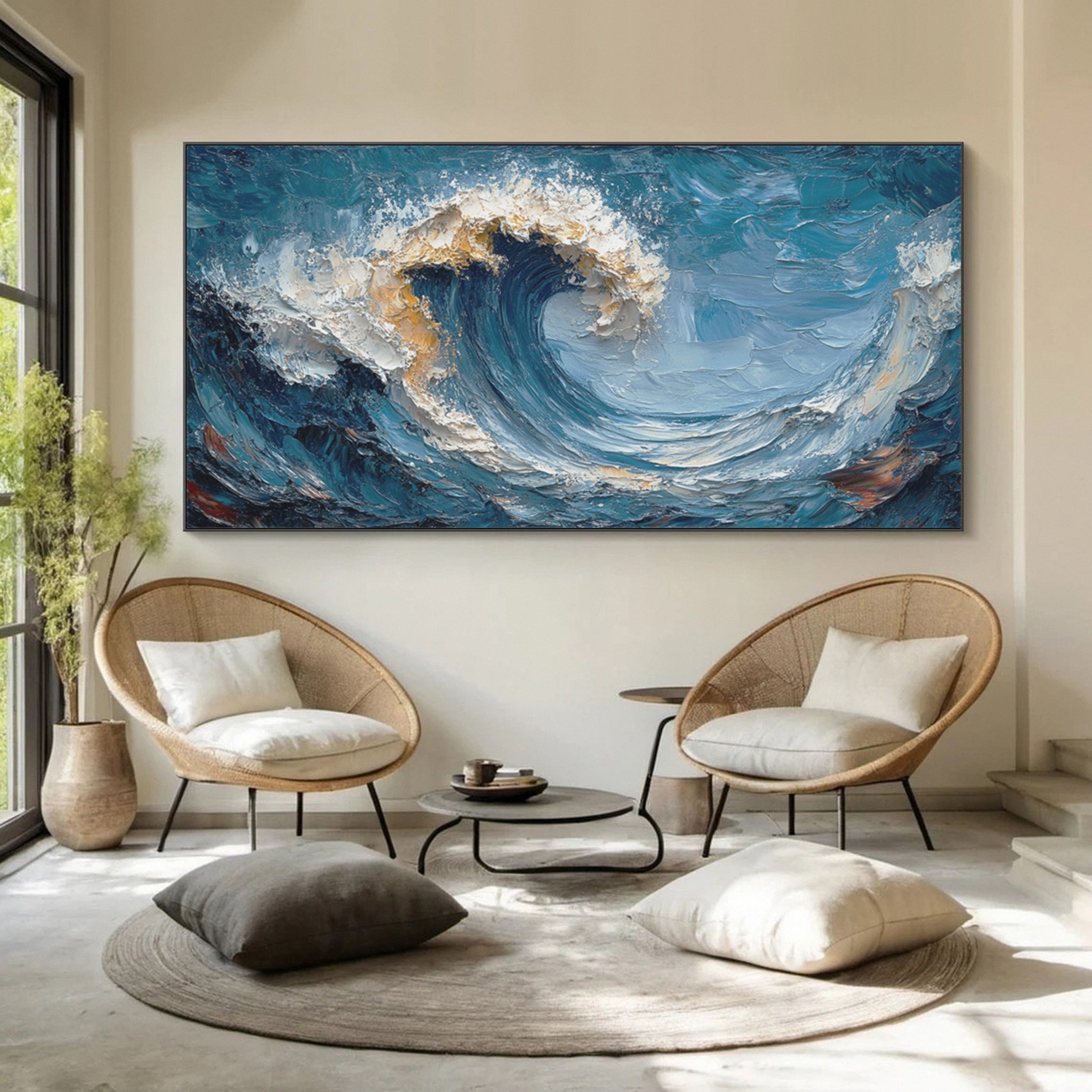 Raging Wave: Bold Ocean Canvas Art