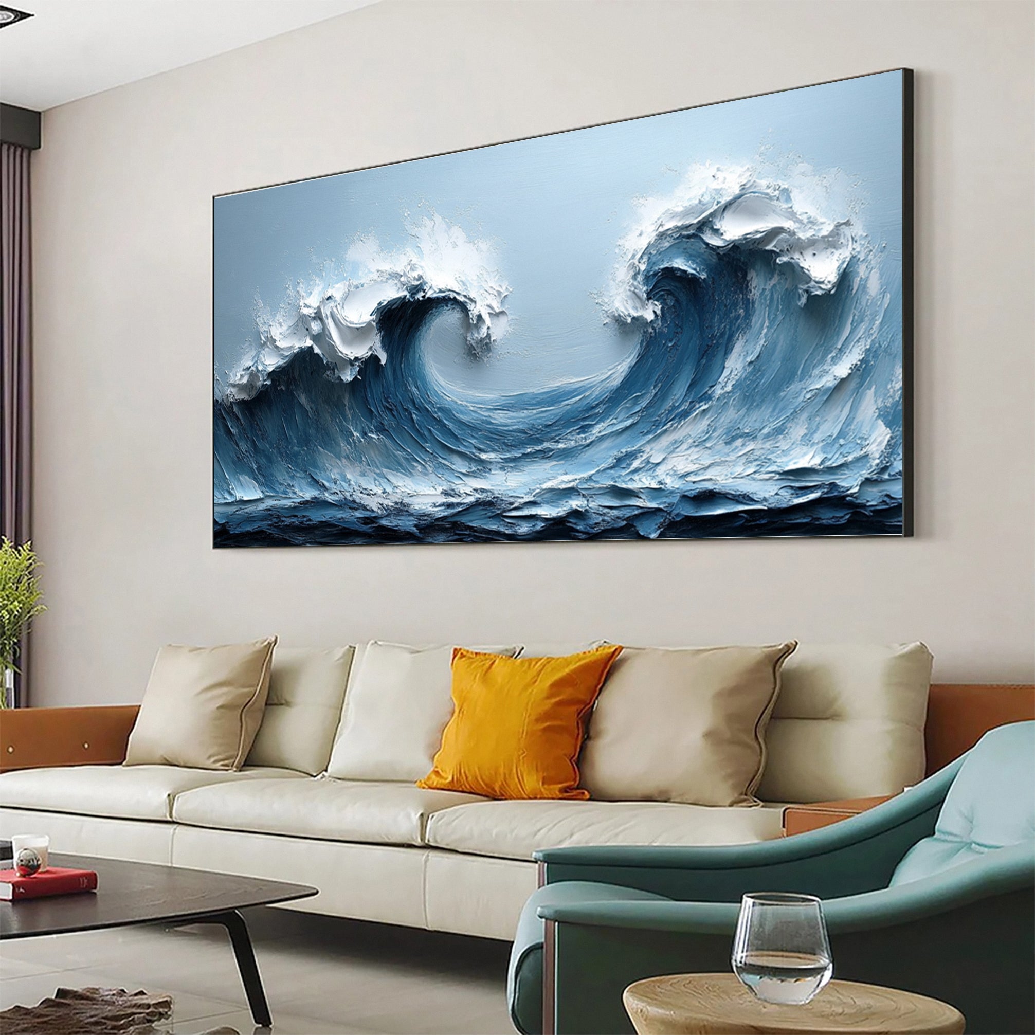 Ocean's Embrace: Twin Wave Masterpiece