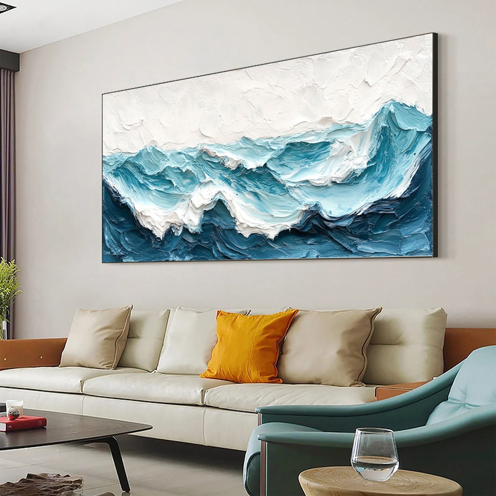 Cerulean Waves: Ocean Wall Art