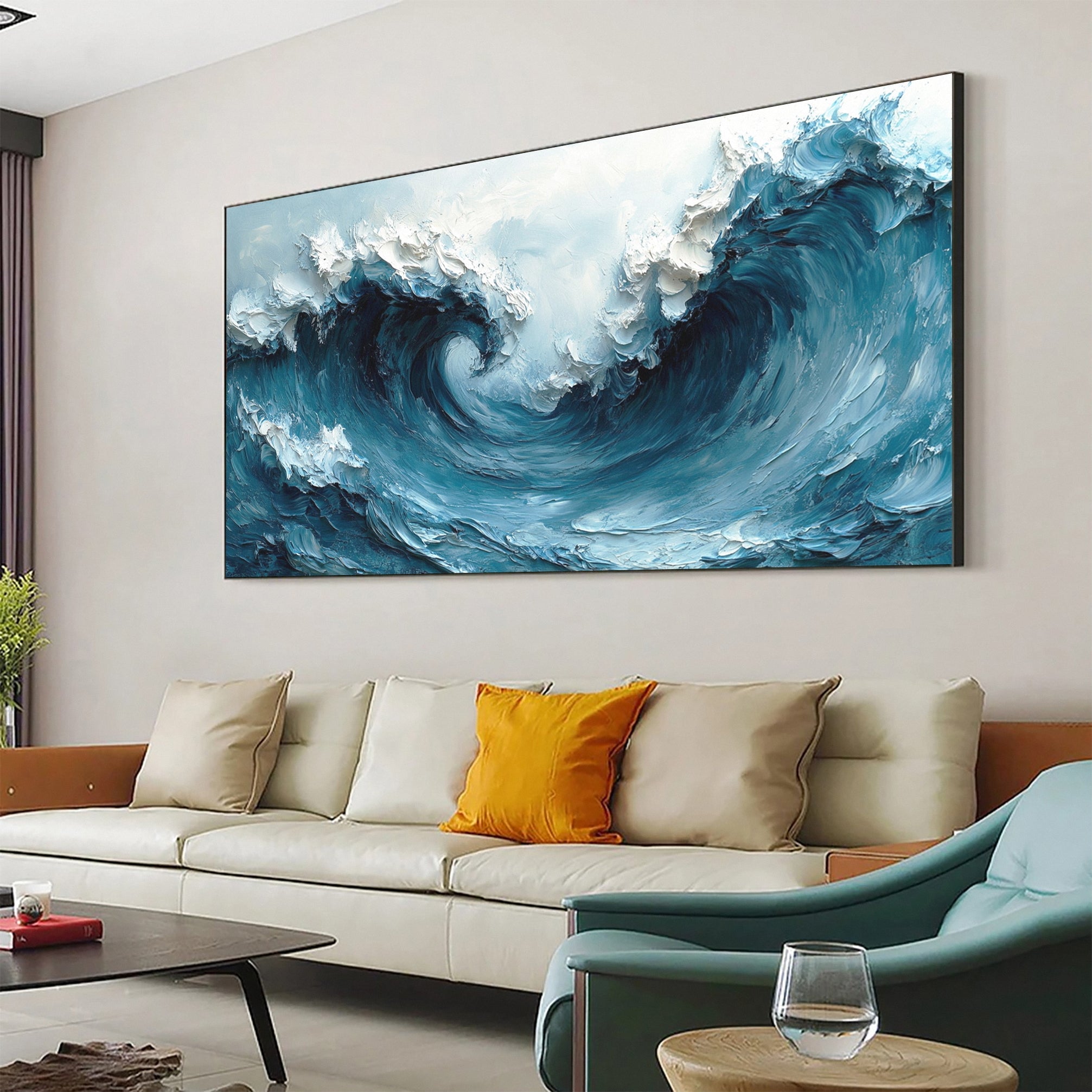 Tidal Symphony: Ocean Wave Art