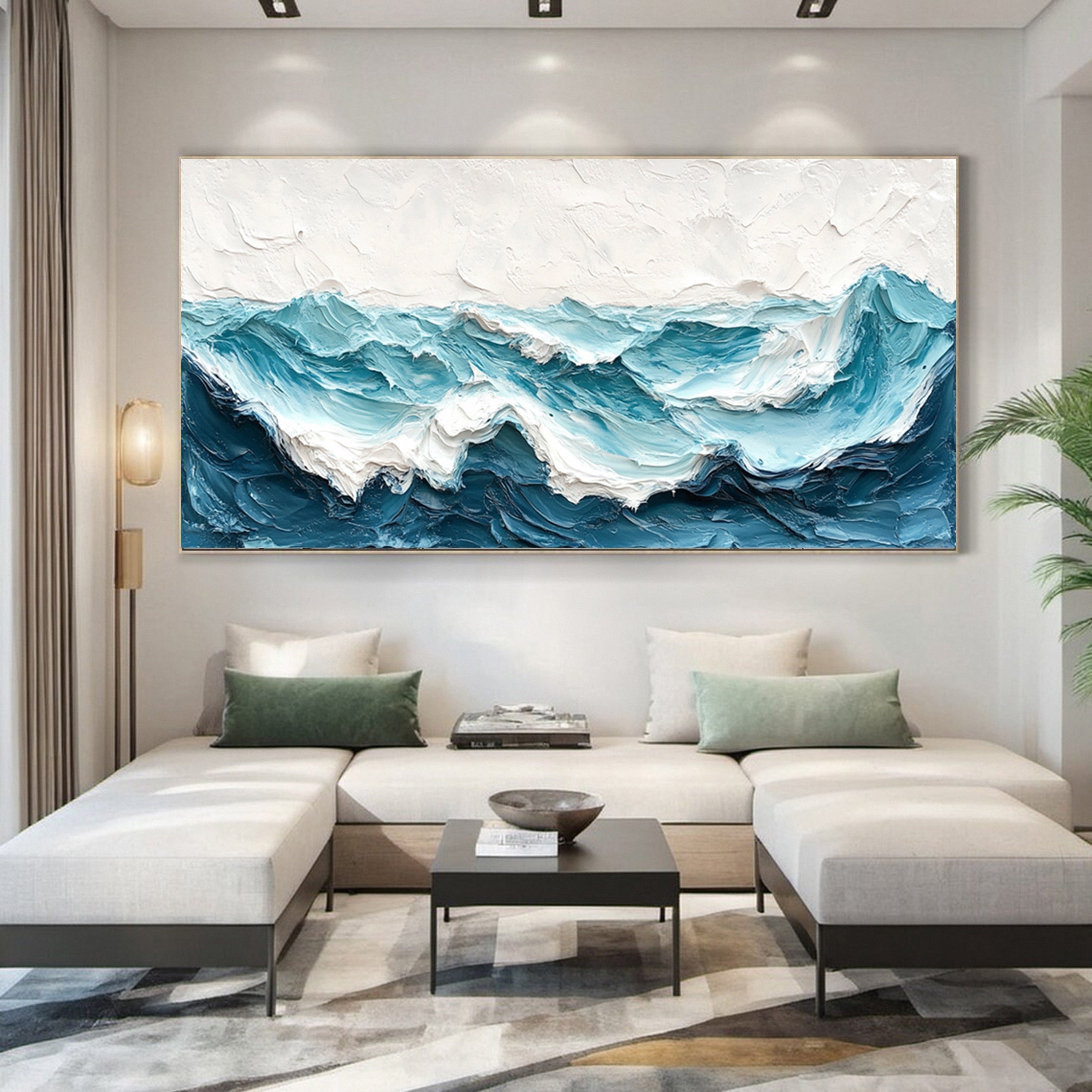 Cerulean Waves: Ocean Wall Art