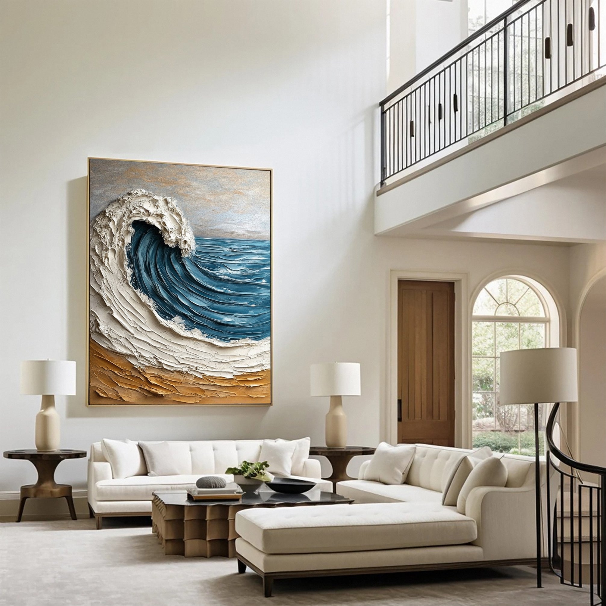 "Ocean Crest" 3D Wave Oil Painting