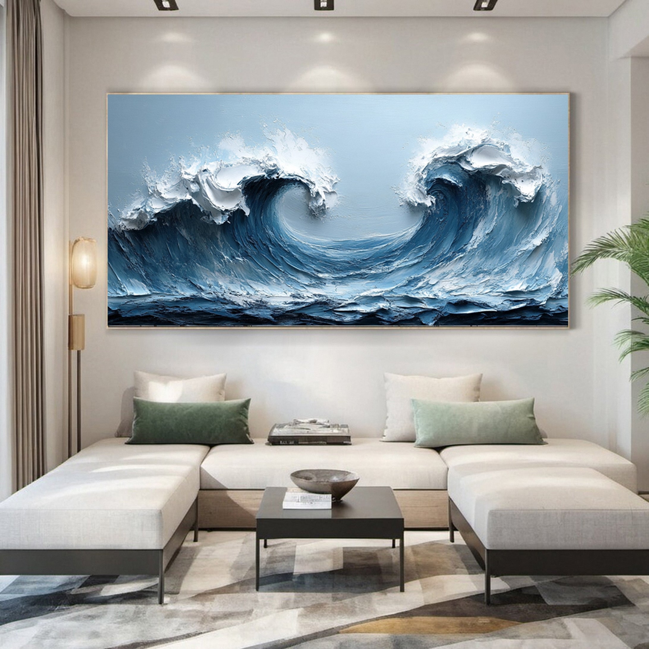 Ocean's Embrace: Twin Wave Masterpiece