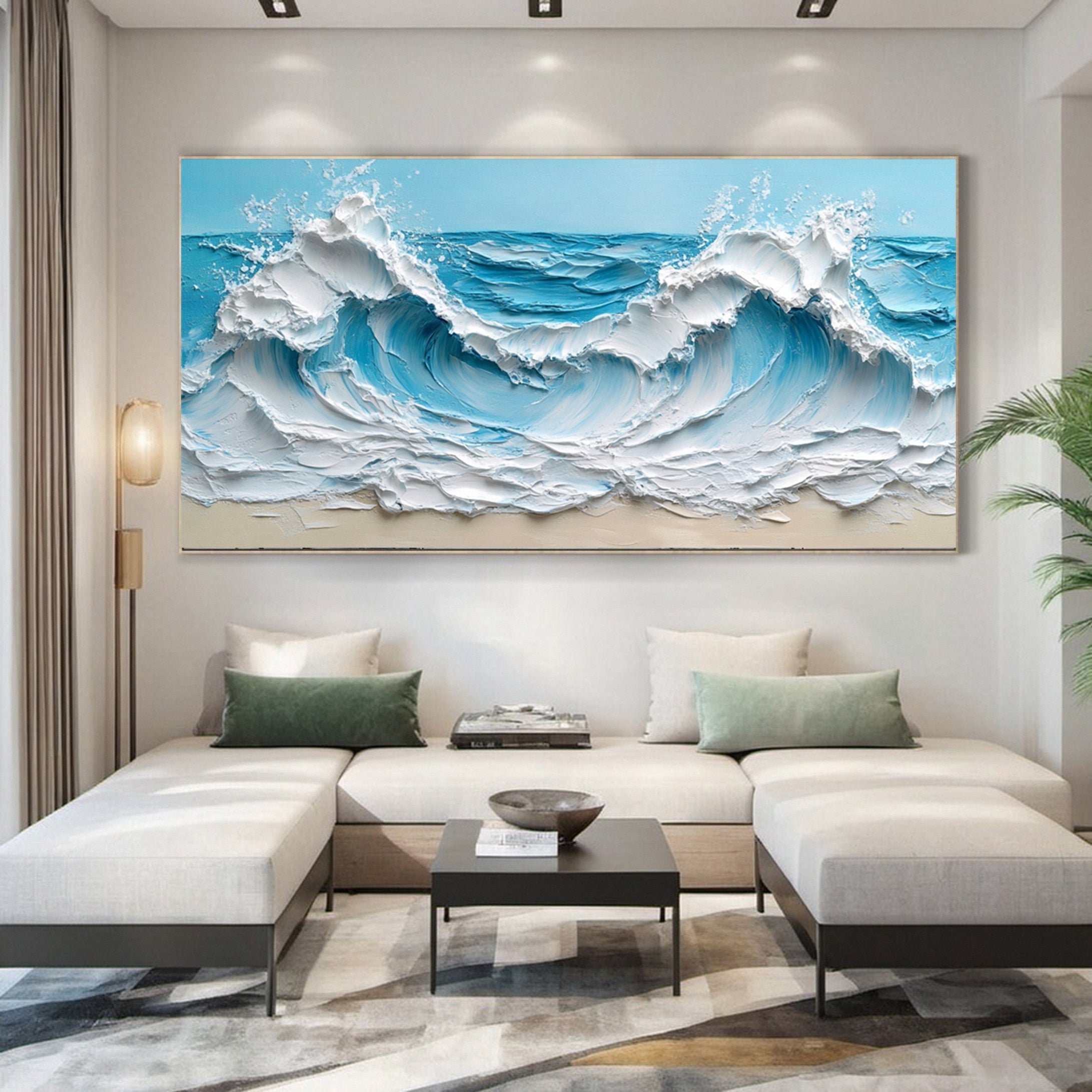 Surf Symphony: Ocean Wave Canvas