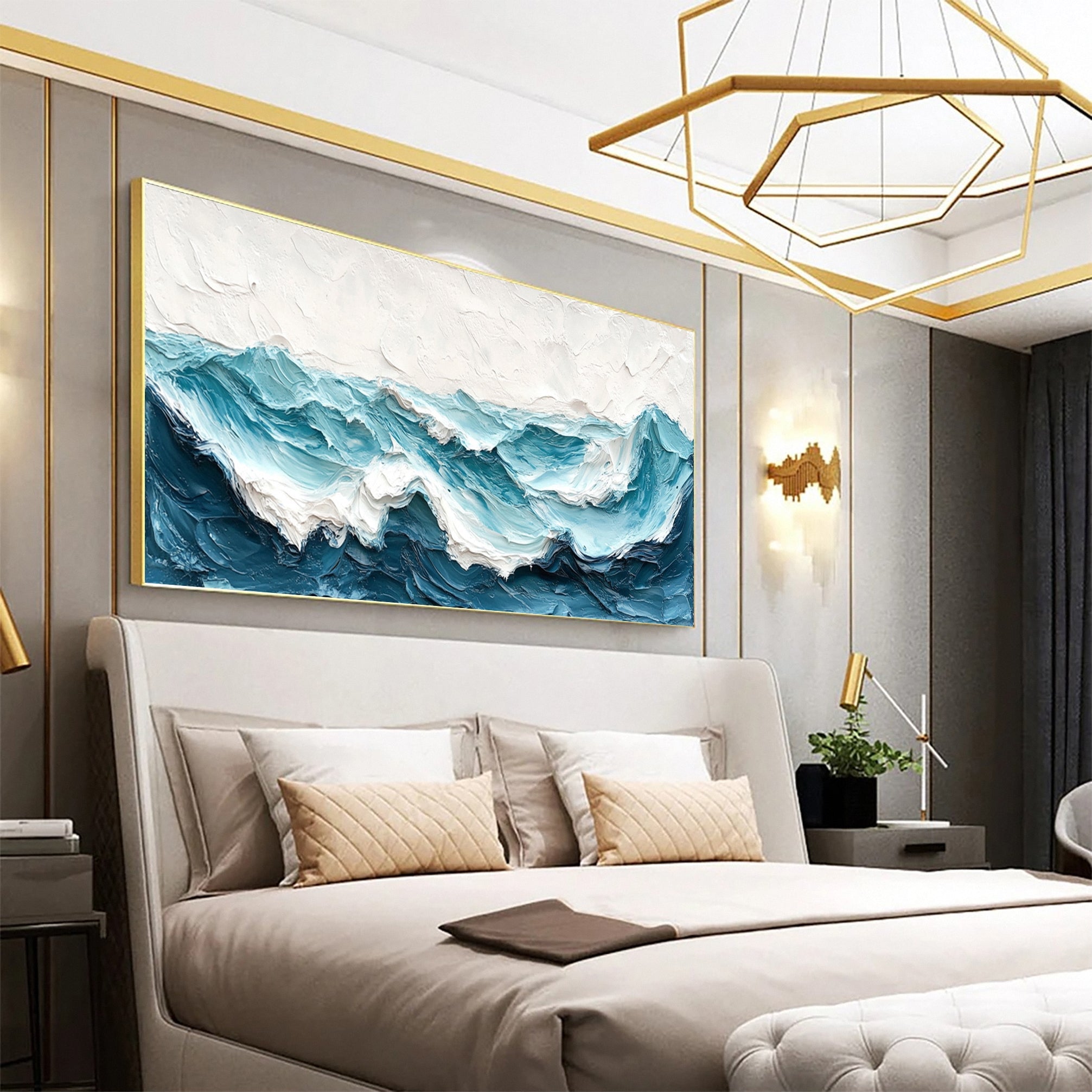 Cerulean Waves: Ocean Wall Art