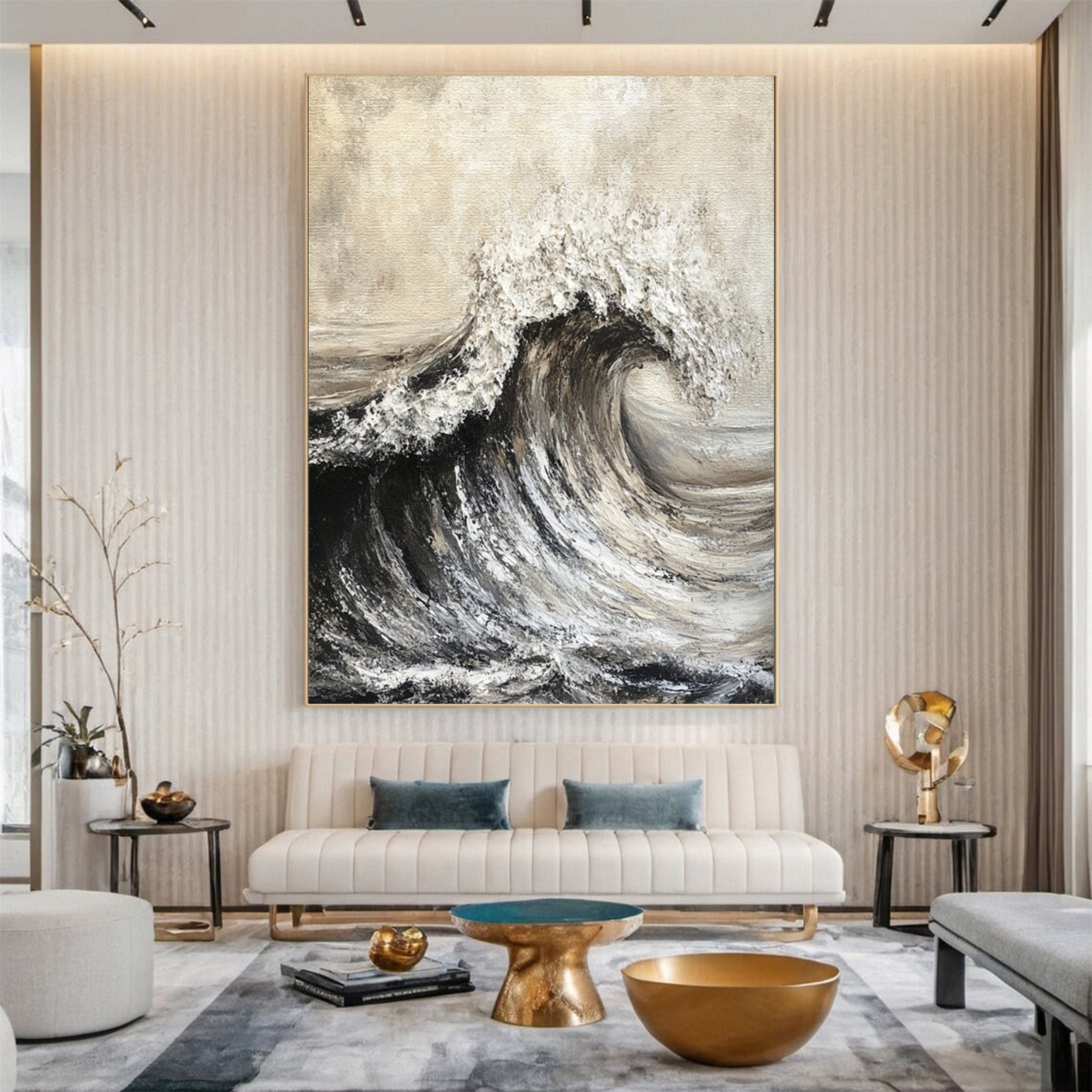 "Eternal Surge" Abstract Wave Art