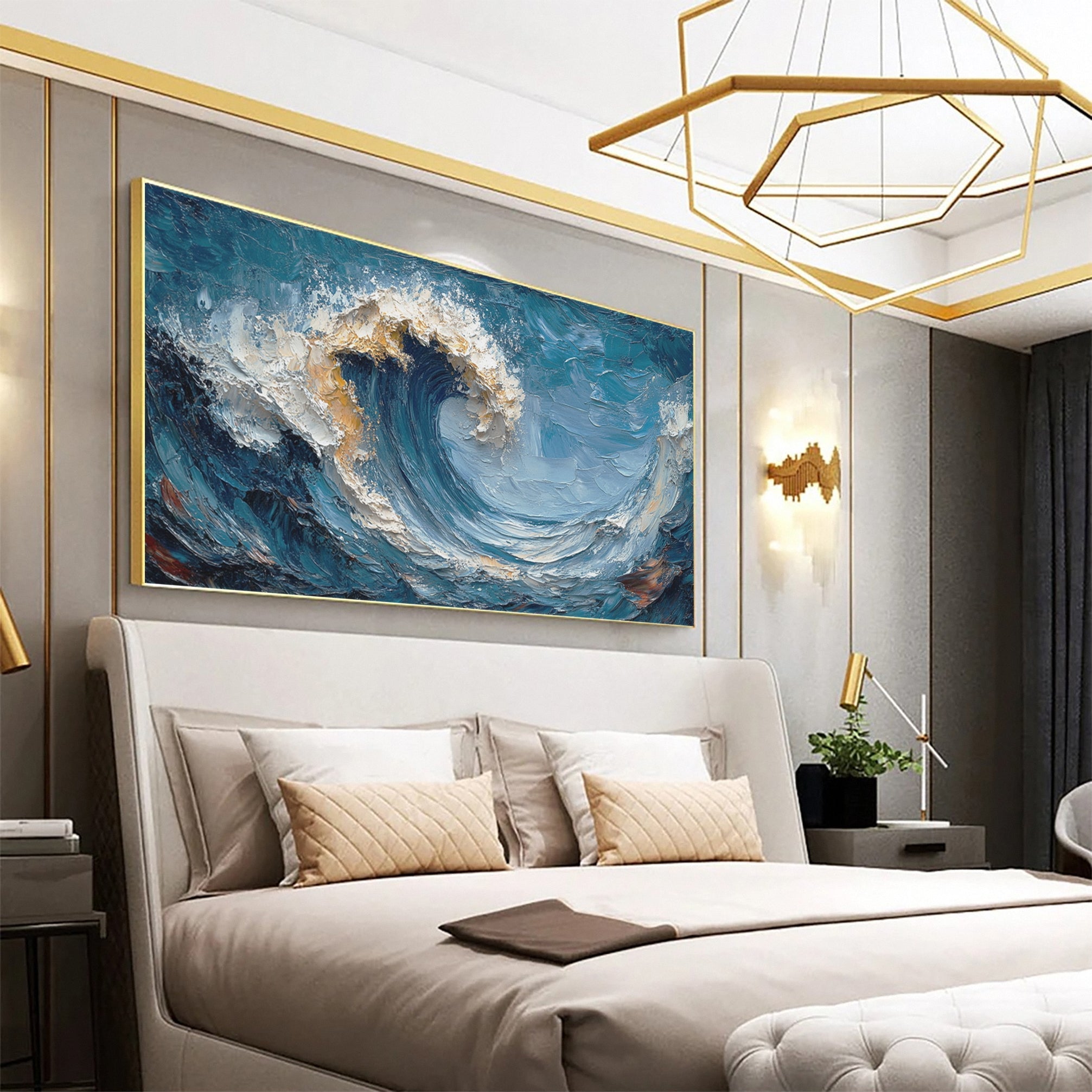 Raging Wave: Bold Ocean Canvas Art