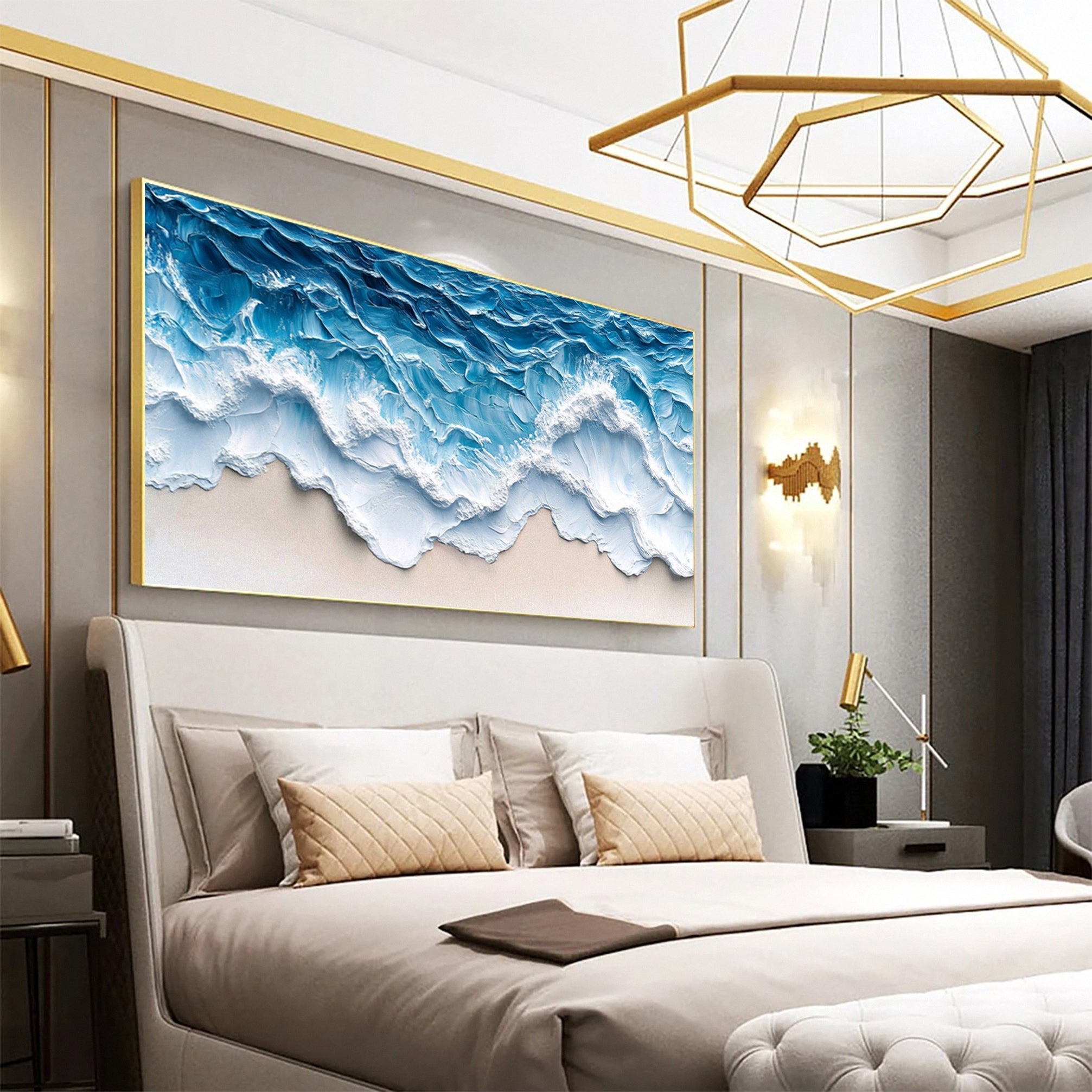 Coastal Elegance: Wave Art Decor