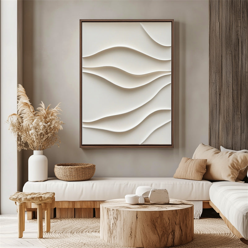 Minimalist Wave Texture Art-wp240318