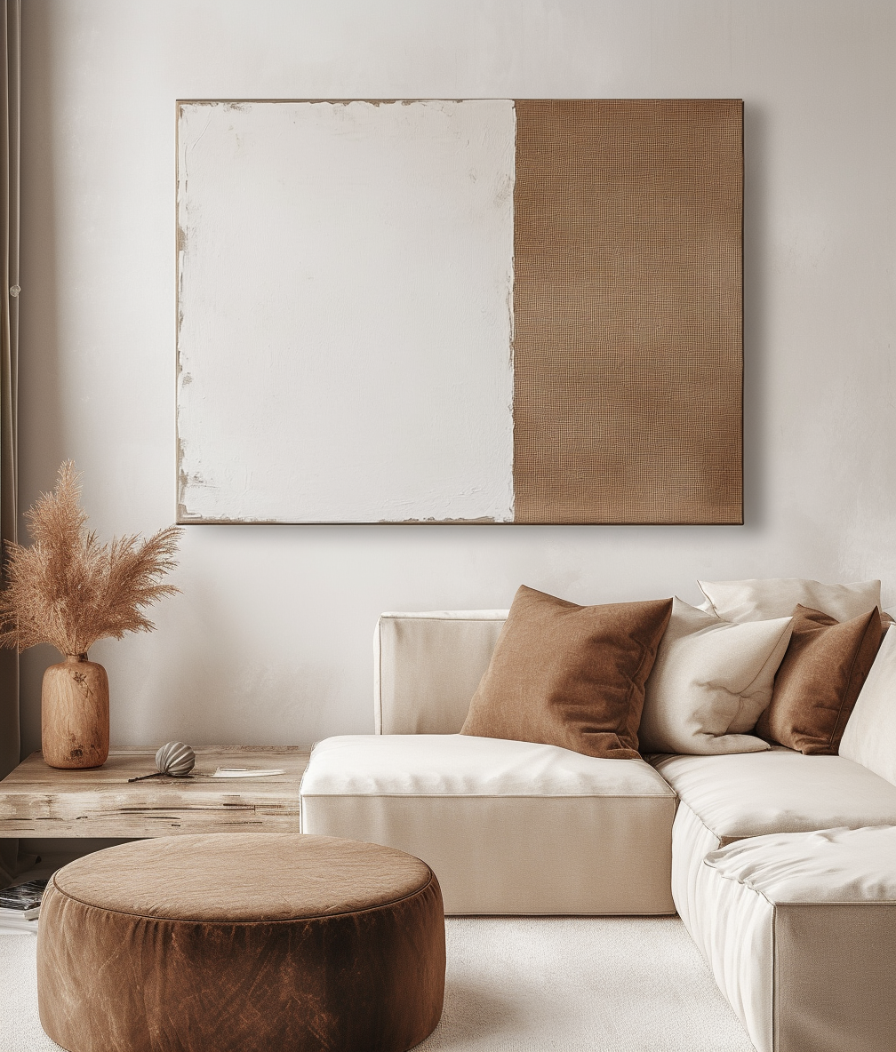 Sandline – Minimalist Neutral Texture Canvas Art