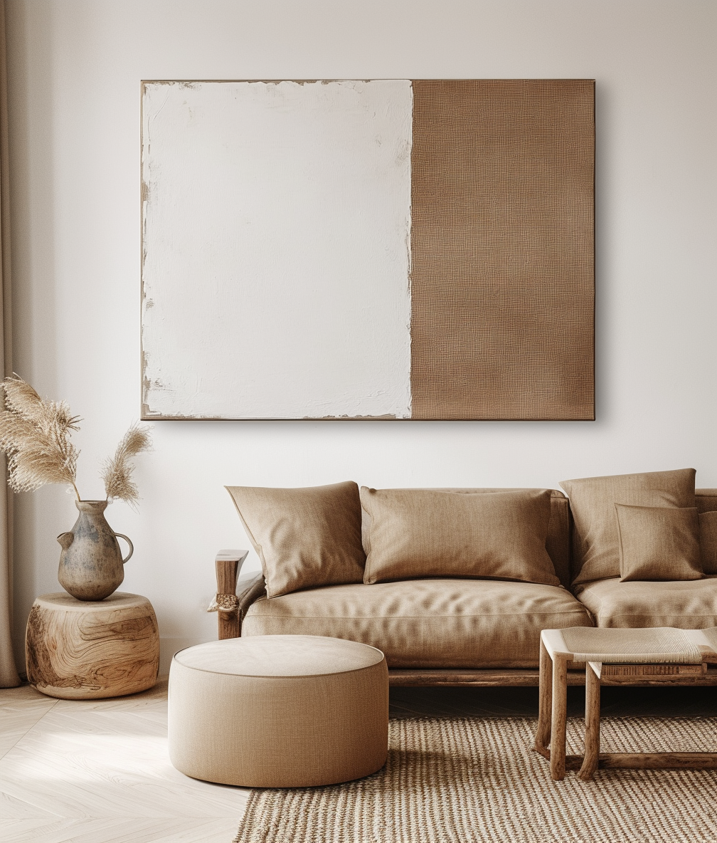 Sandline – Minimalist Neutral Texture Canvas Art