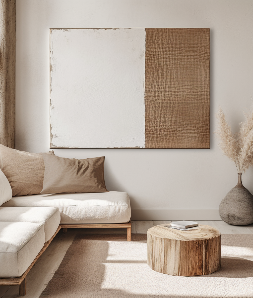 Sandline – Minimalist Neutral Texture Canvas Art