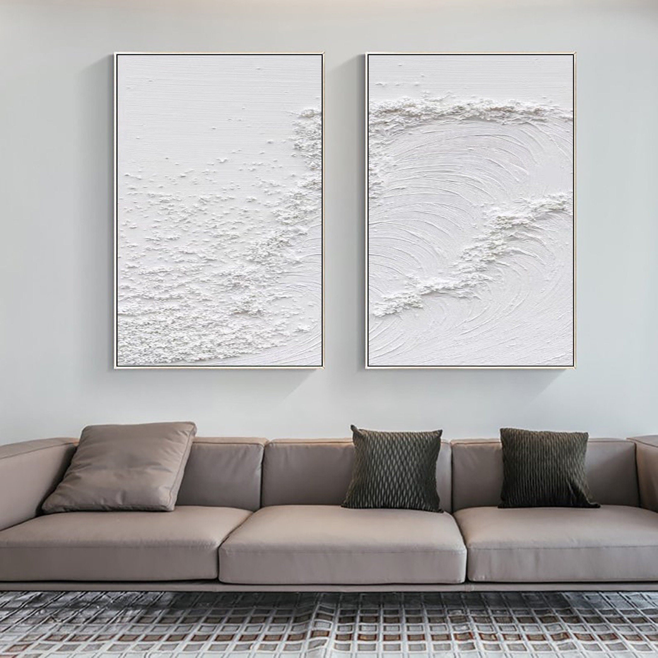 Serene Pair: Textured Whites