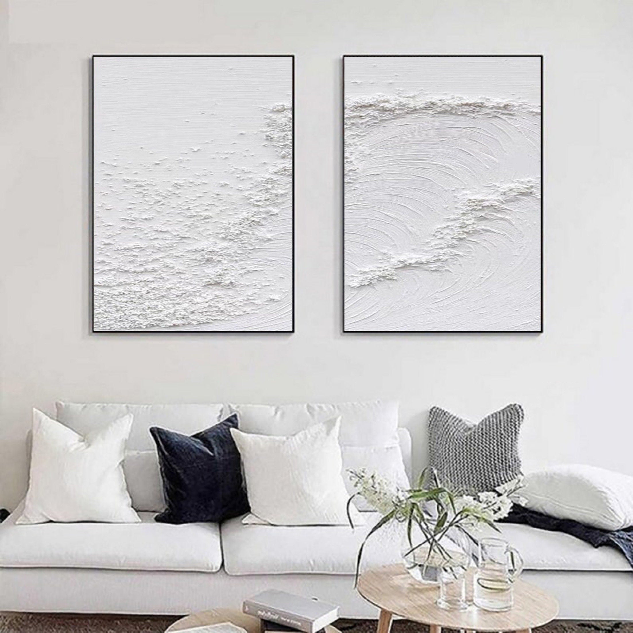 Serene Pair: Textured Whites