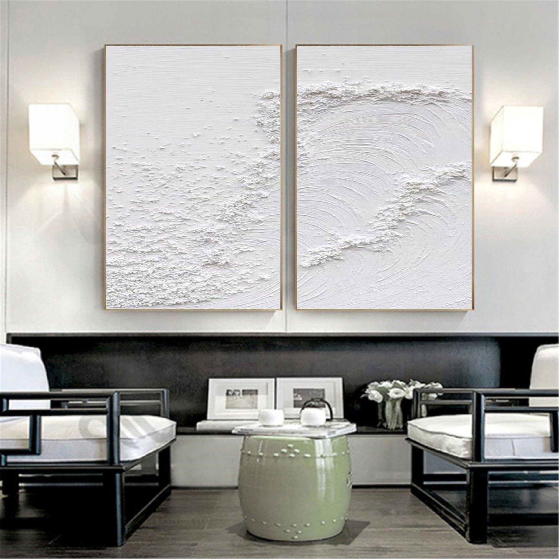 Serene Pair: Textured Whites