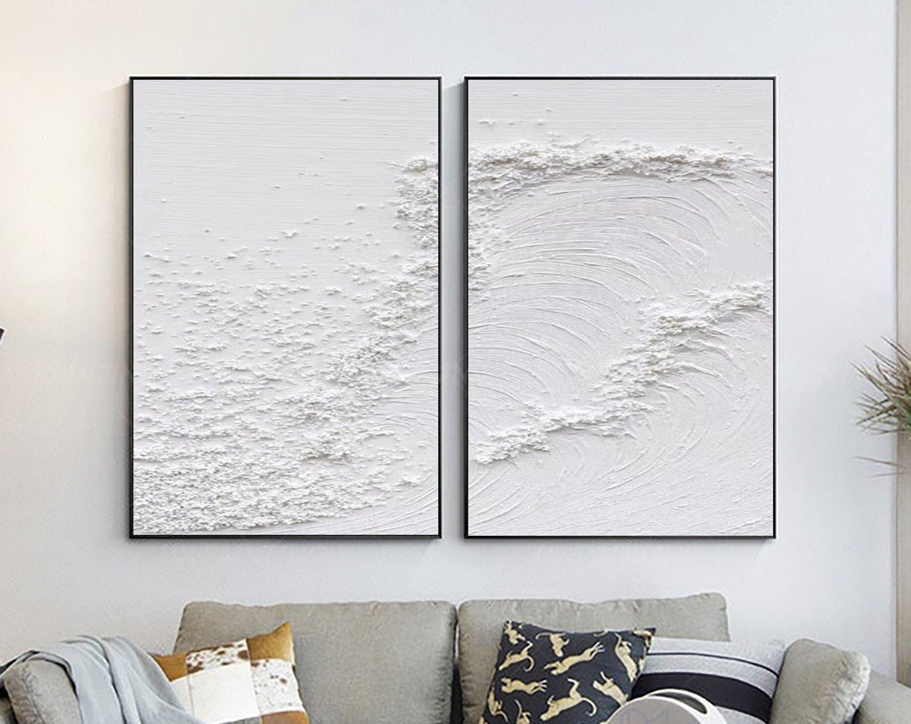 Serene Pair: Textured Whites