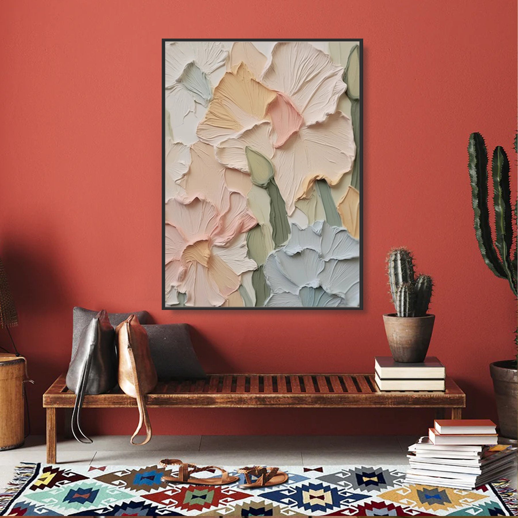 Pastel Petals: Abstract Floral Art