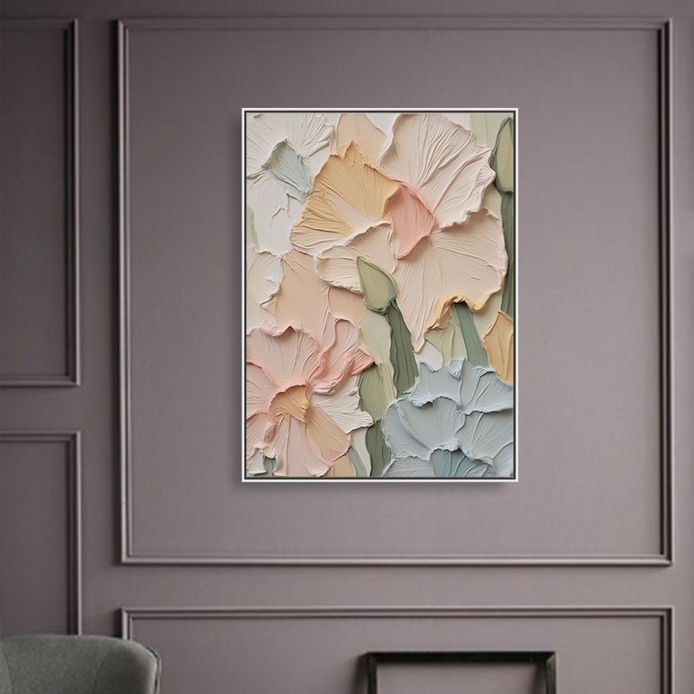 Pastel Petals: Abstract Floral Art