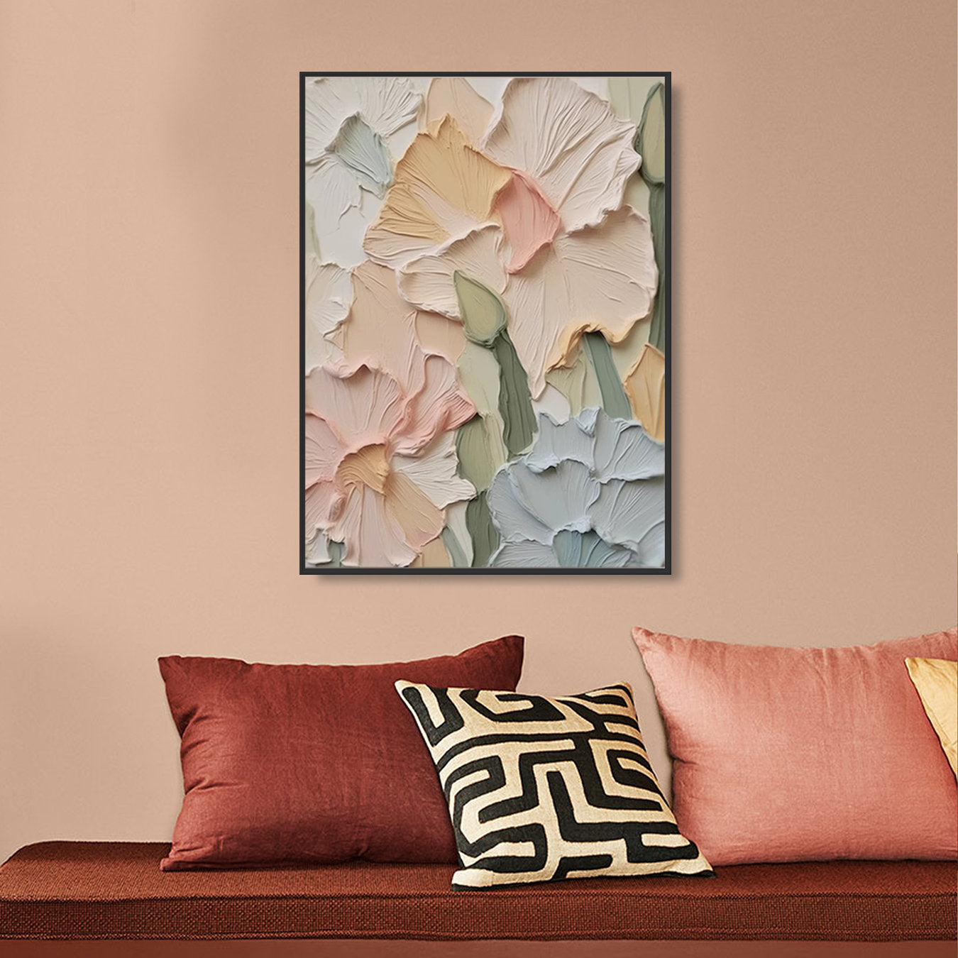 Pastel Petals: Abstract Floral Art