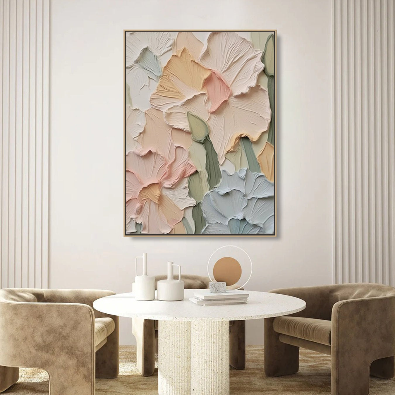 Pastel Petals: Abstract Floral Art