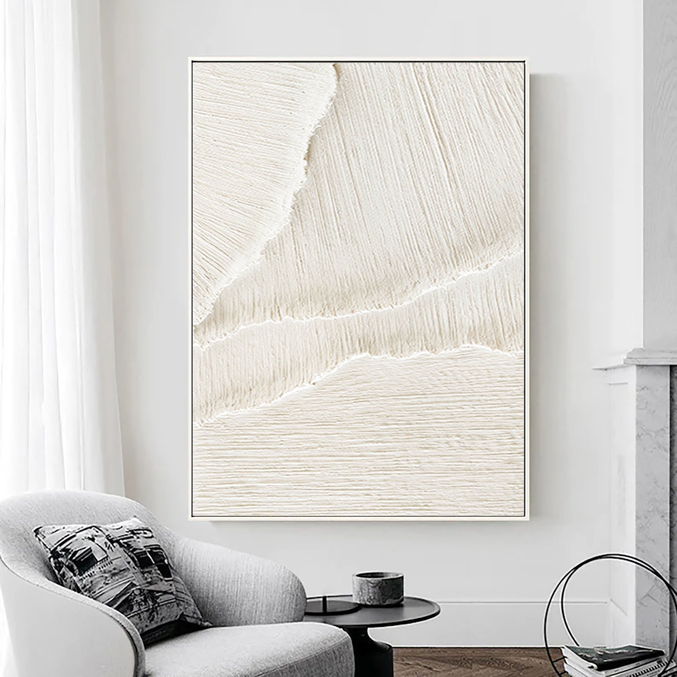 Whispering Sands: Textured Canvas