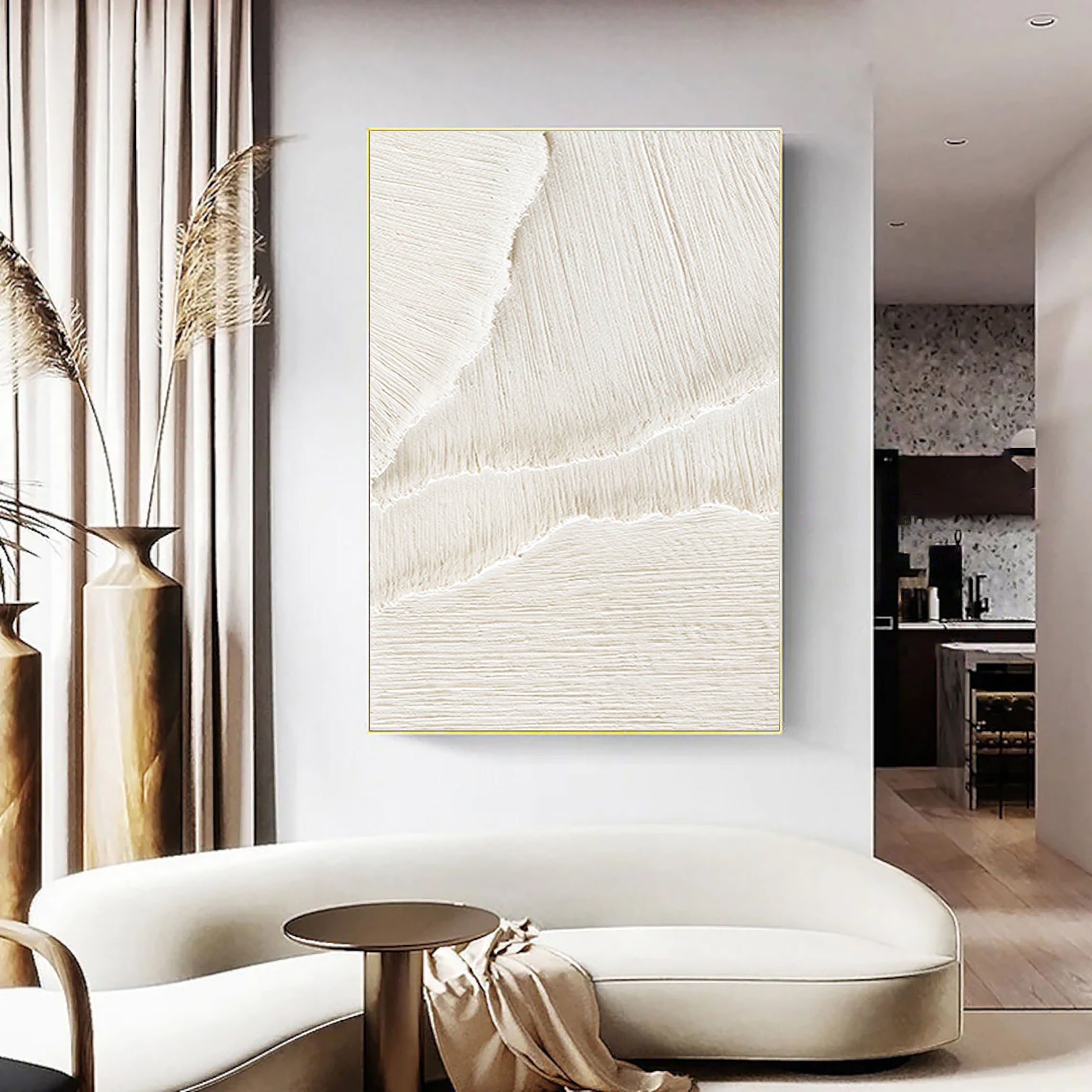 Whispering Sands: Textured Canvas