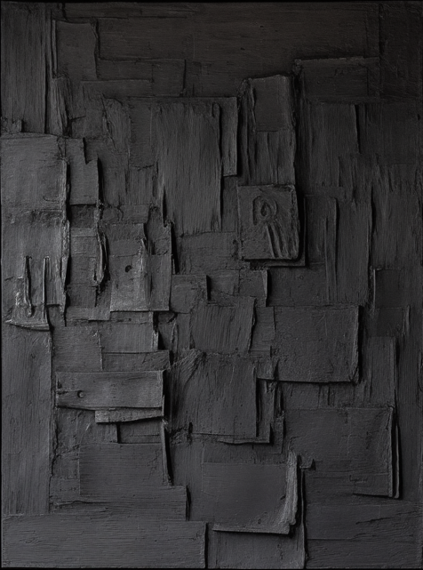 Ebony Mosaic: Textured Geometry