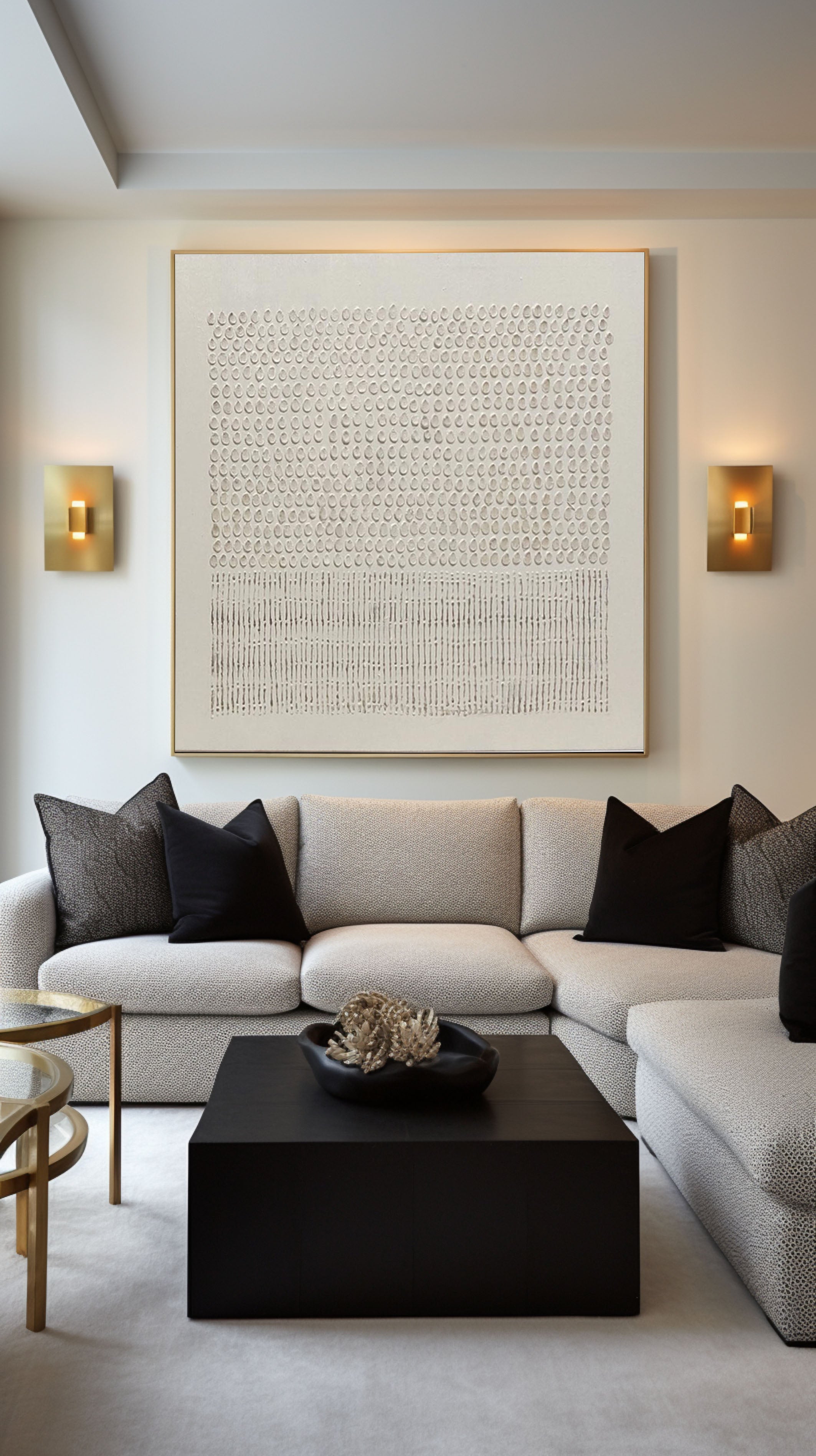 Textured Rhythm: Modern Minimalist Canvas Art